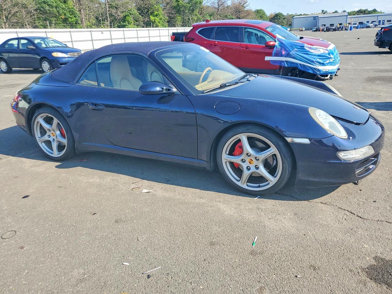2008 Porsche 911 Carrera S Cabriolet Blue vin: WP0CB29958S777102