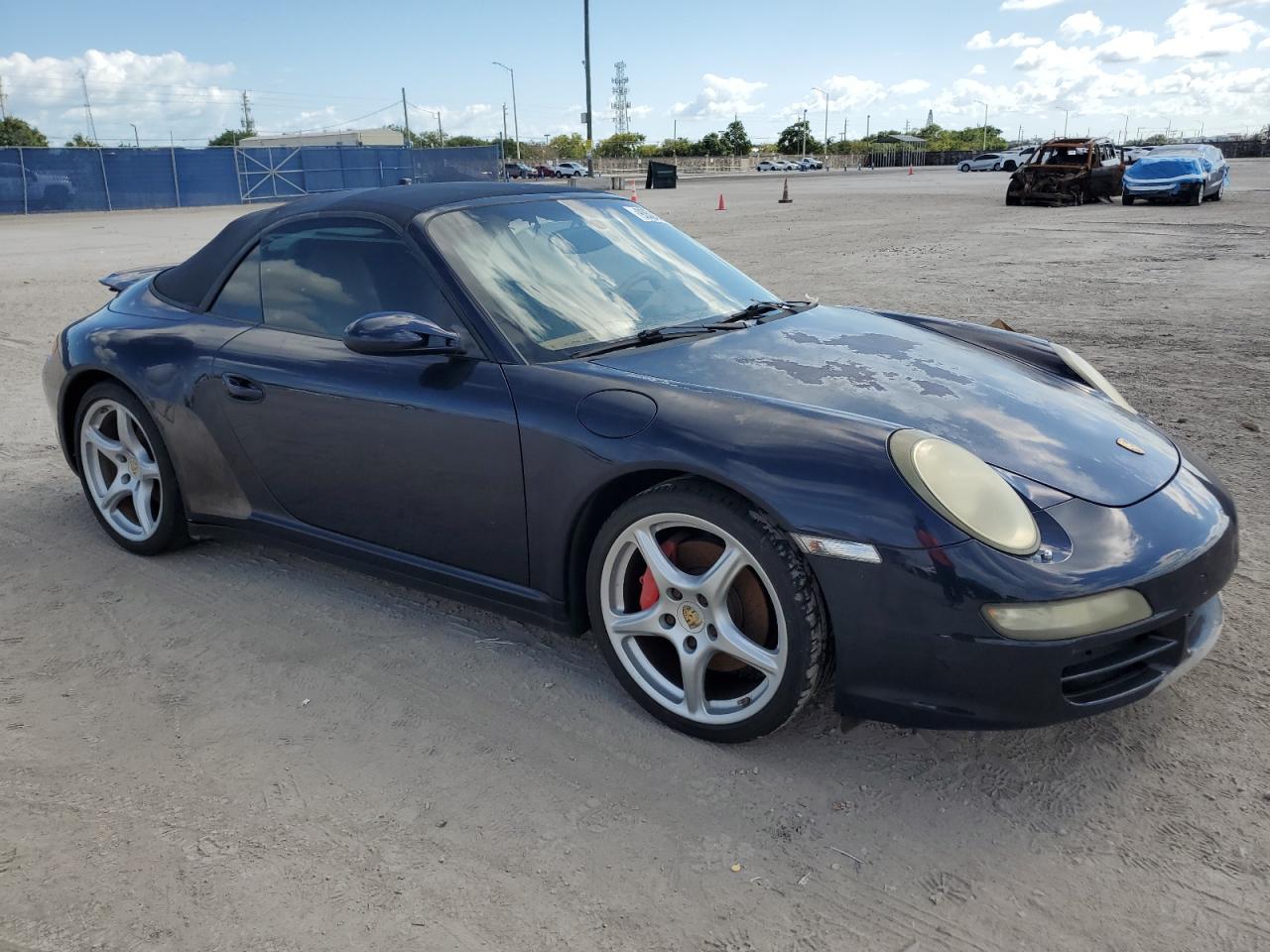 2008 Porsche 911 Carrera S Cabriolet Синий vin: WP0CB29968S776492
