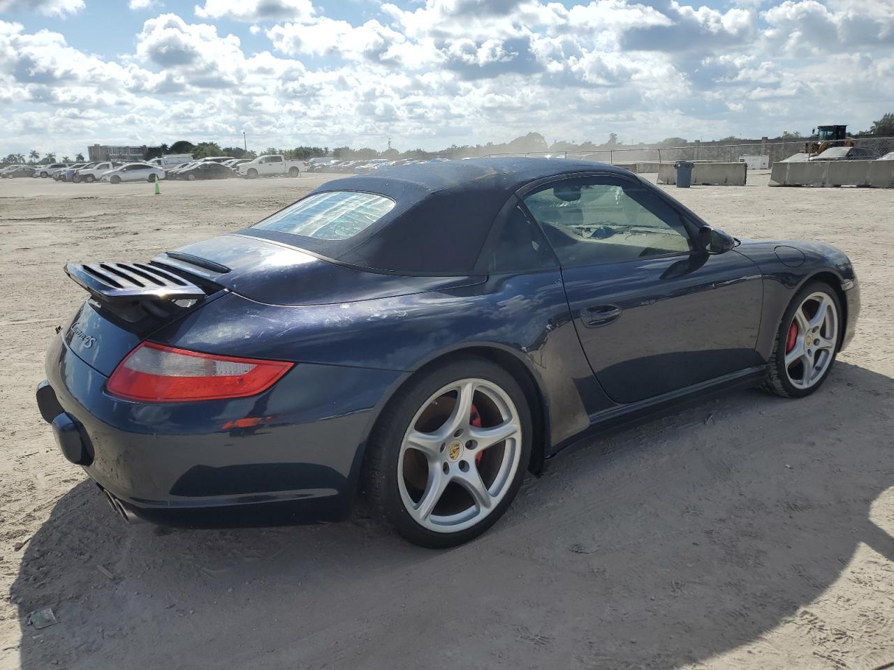 2008 Porsche 911 Carrera S Cabriolet Синий vin: WP0CB29968S776492