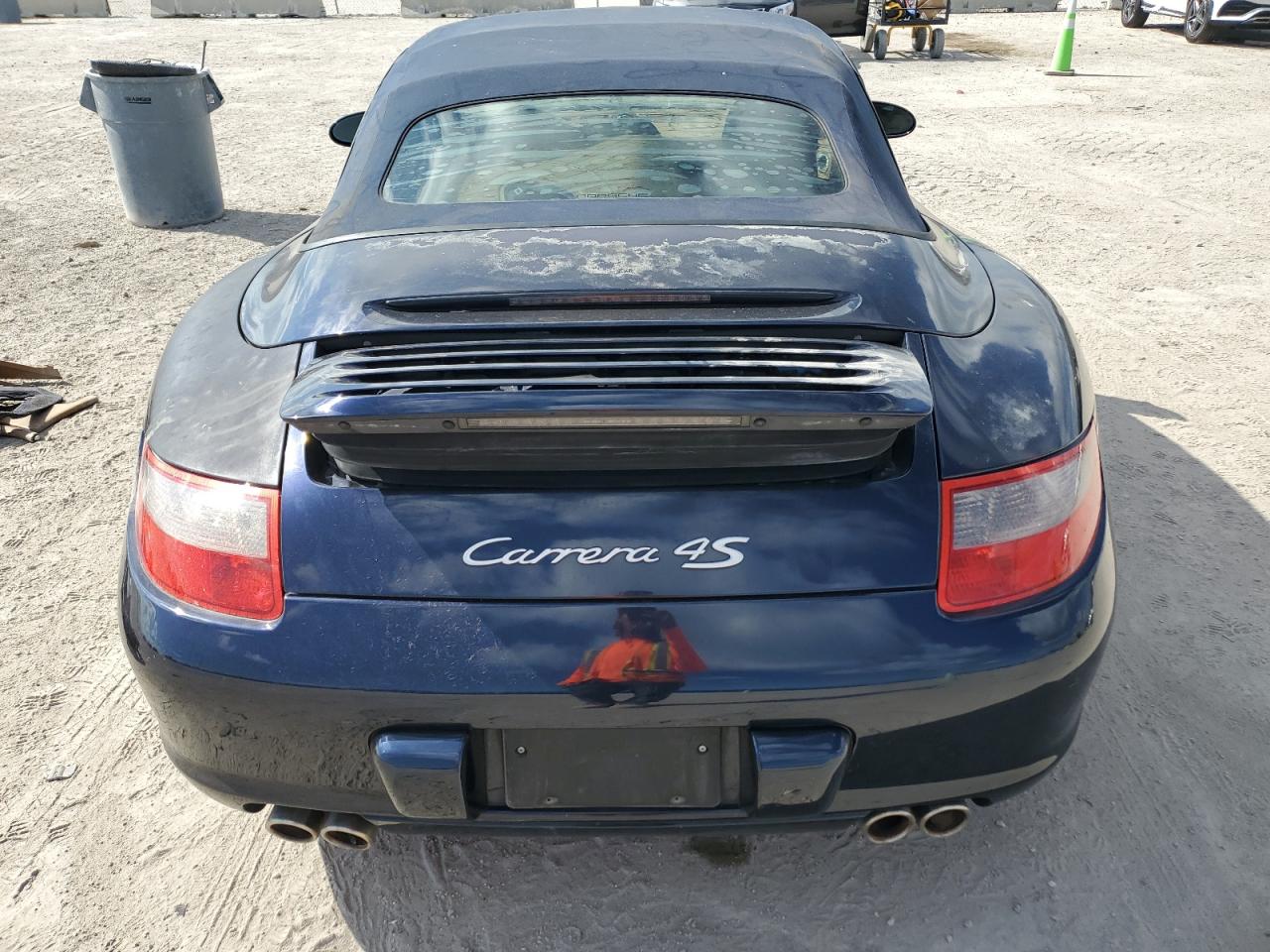 2008 Porsche 911 Carrera S Cabriolet Синий vin: WP0CB29968S776492