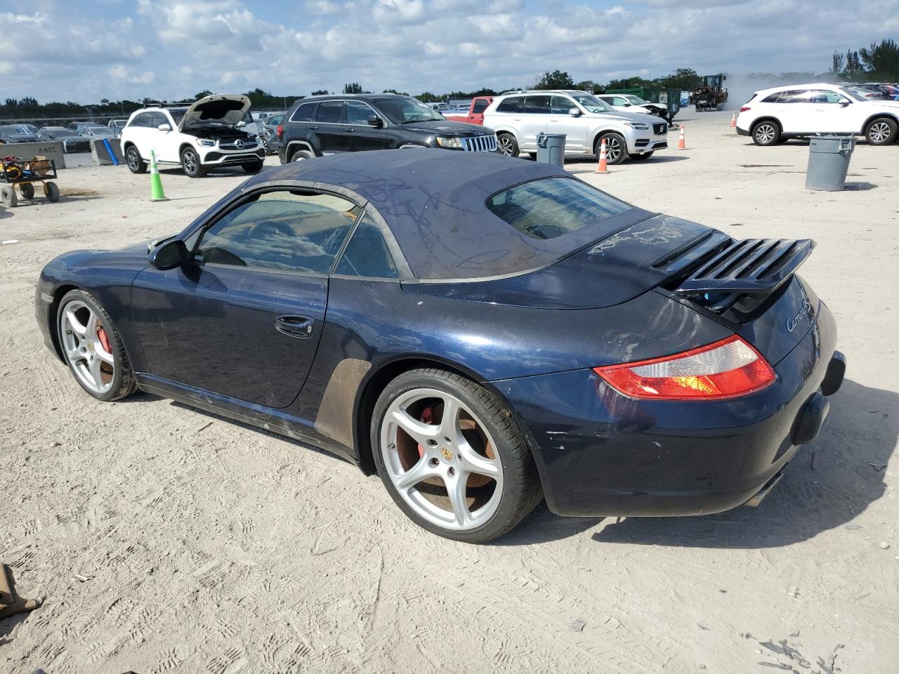 2008 Porsche 911 Carrera S Cabriolet Синий vin: WP0CB29968S776492