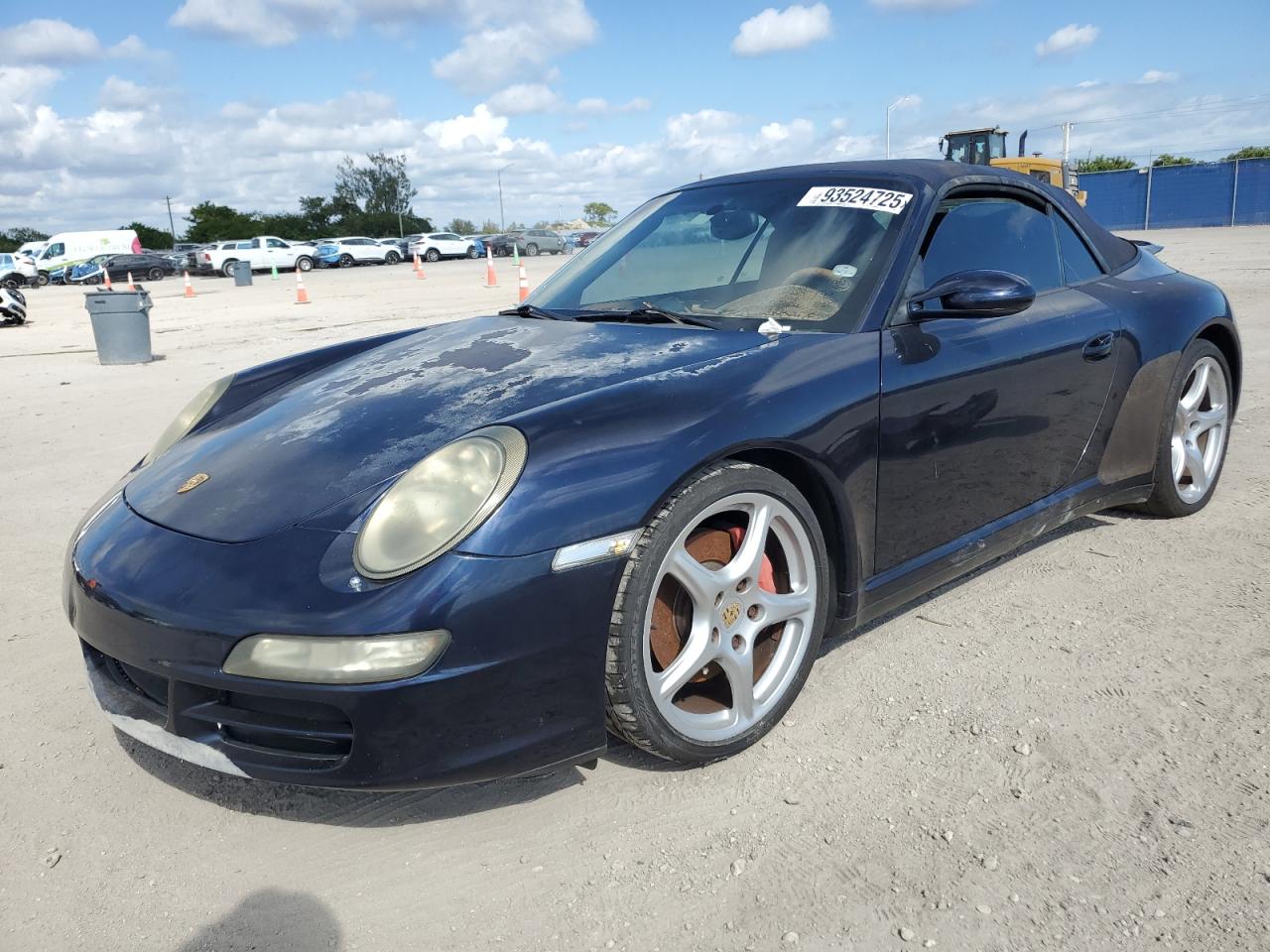 2008 Porsche 911 Carrera S Cabriolet Синий vin: WP0CB29968S776492
