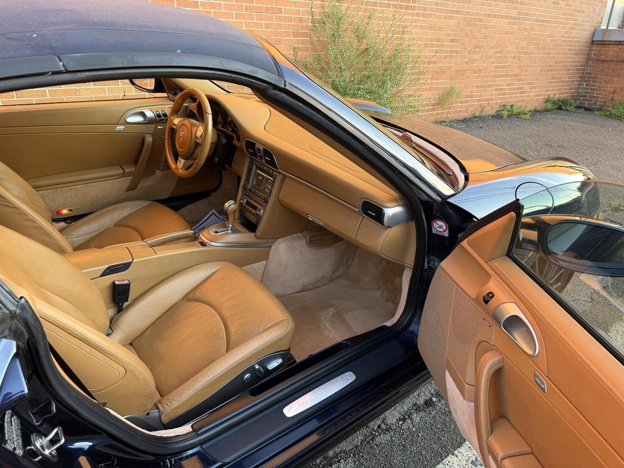 2007 Porsche 911 Carrera S Cabriolet Blue vin: WP0CB29977S775298