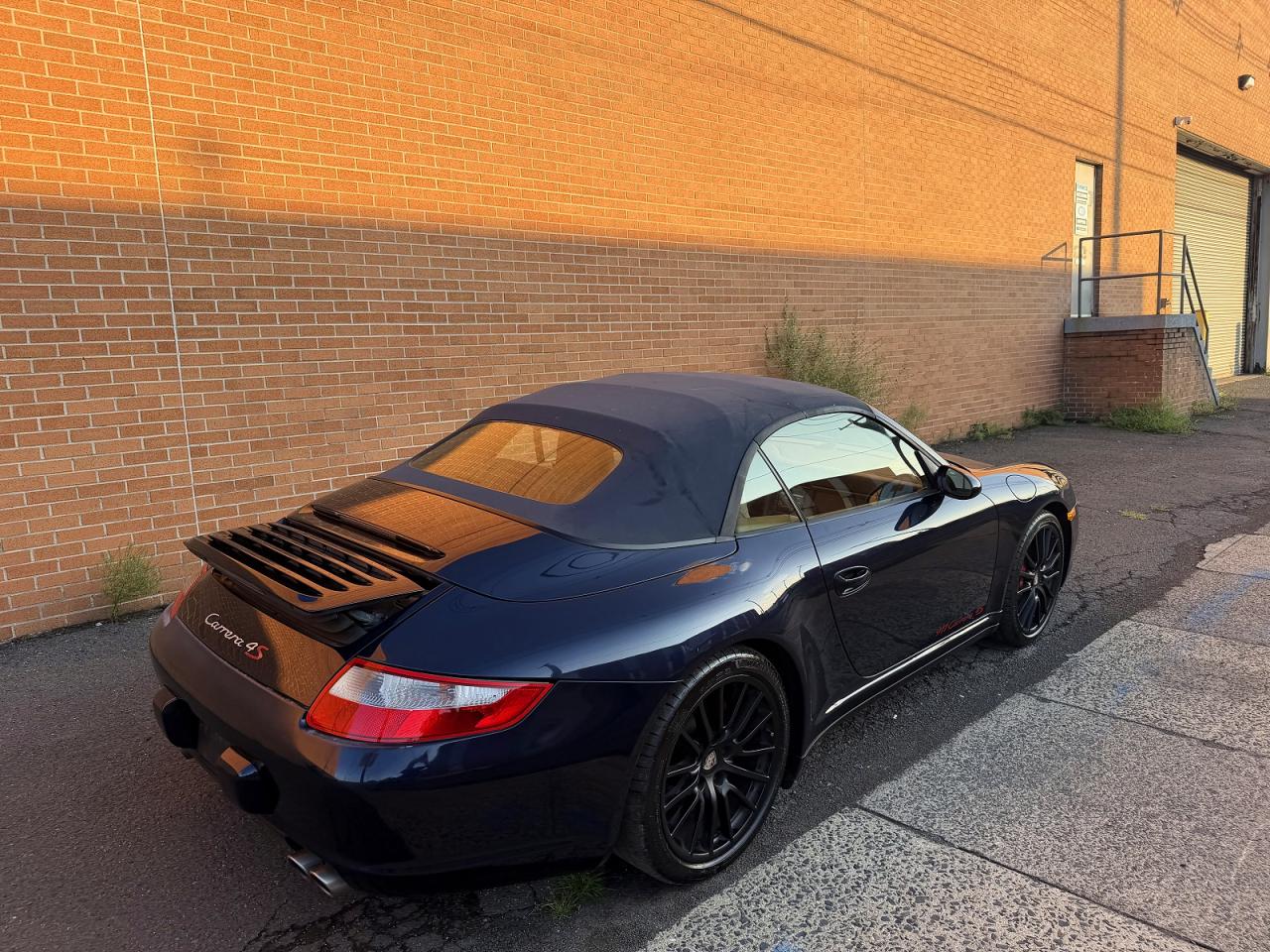 2007 Porsche 911 Carrera S Cabriolet Blue vin: WP0CB29977S775298