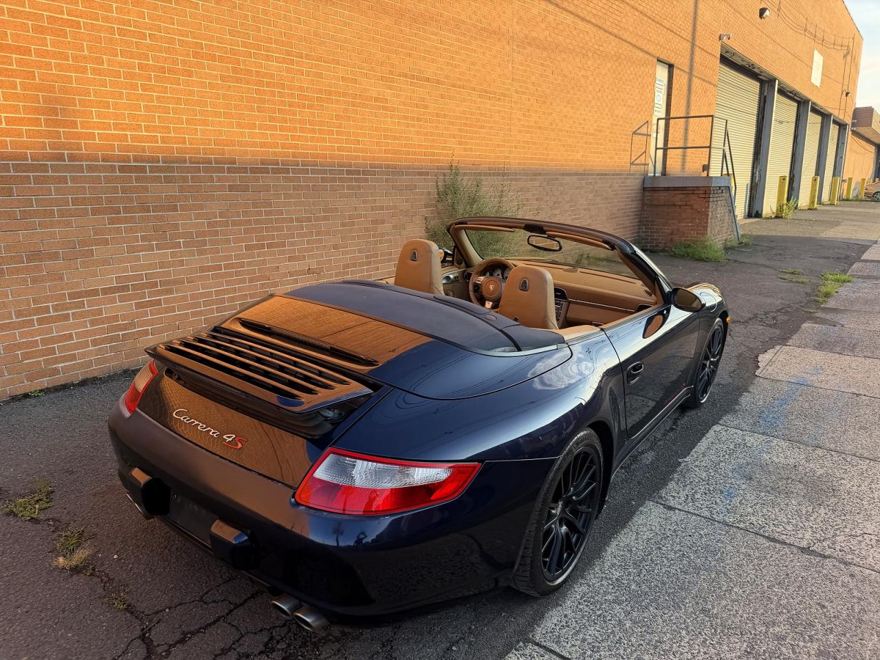 2007 Porsche 911 Carrera S Cabriolet Blue vin: WP0CB29977S775298