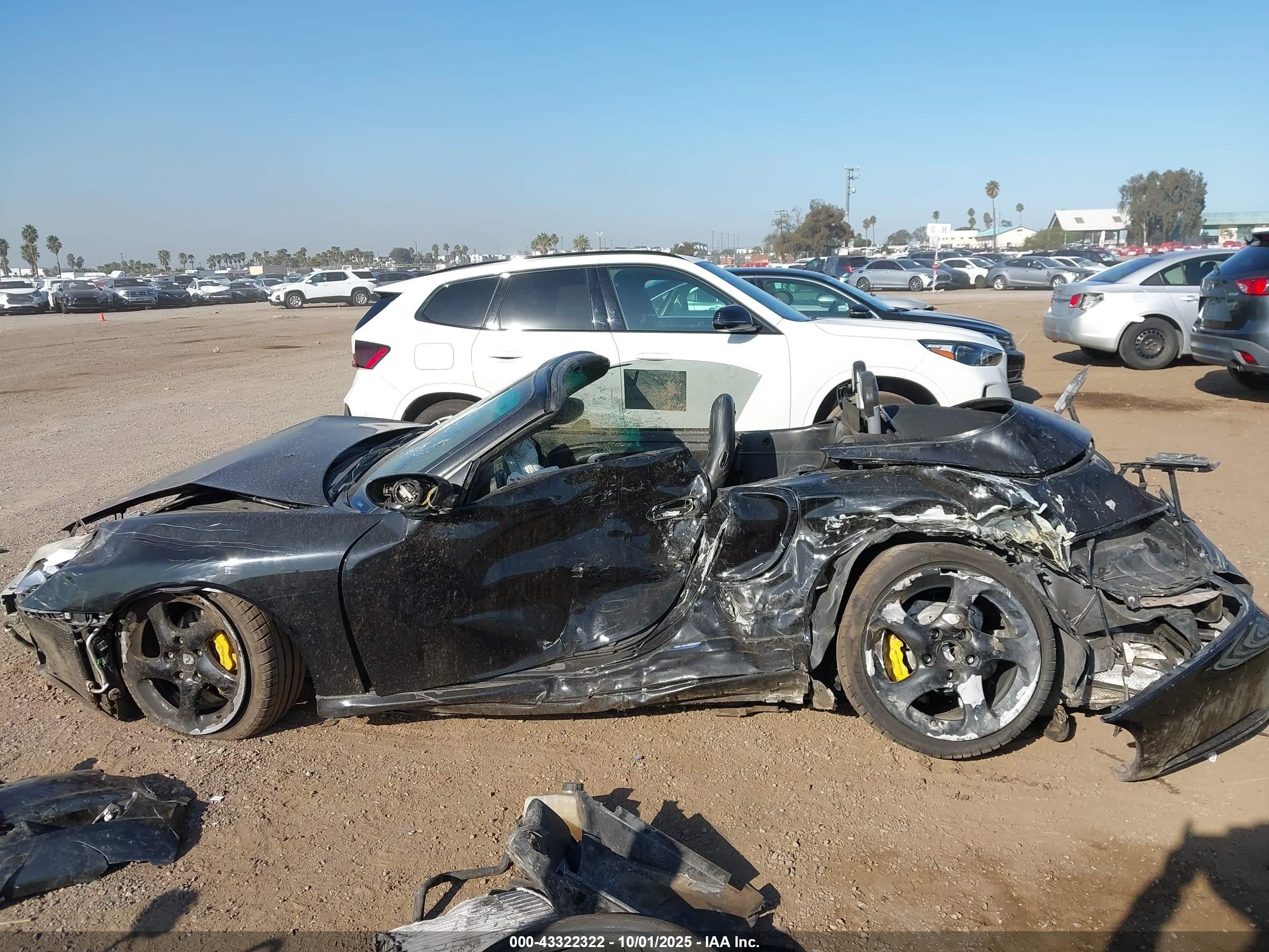 2005 Porsche 911 Turbo S Black vin: WP0CB29985S675627