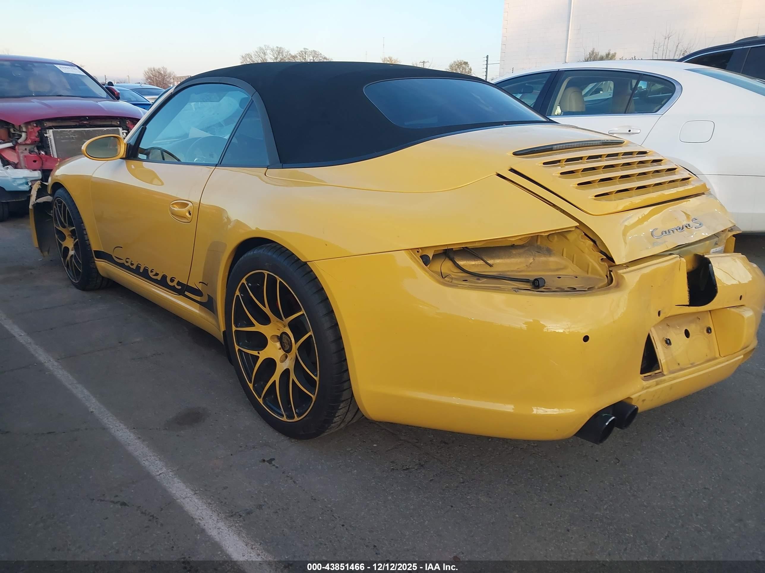 2008 Porsche 911 Carrera S Желтый vin: WP0CB29998S776714