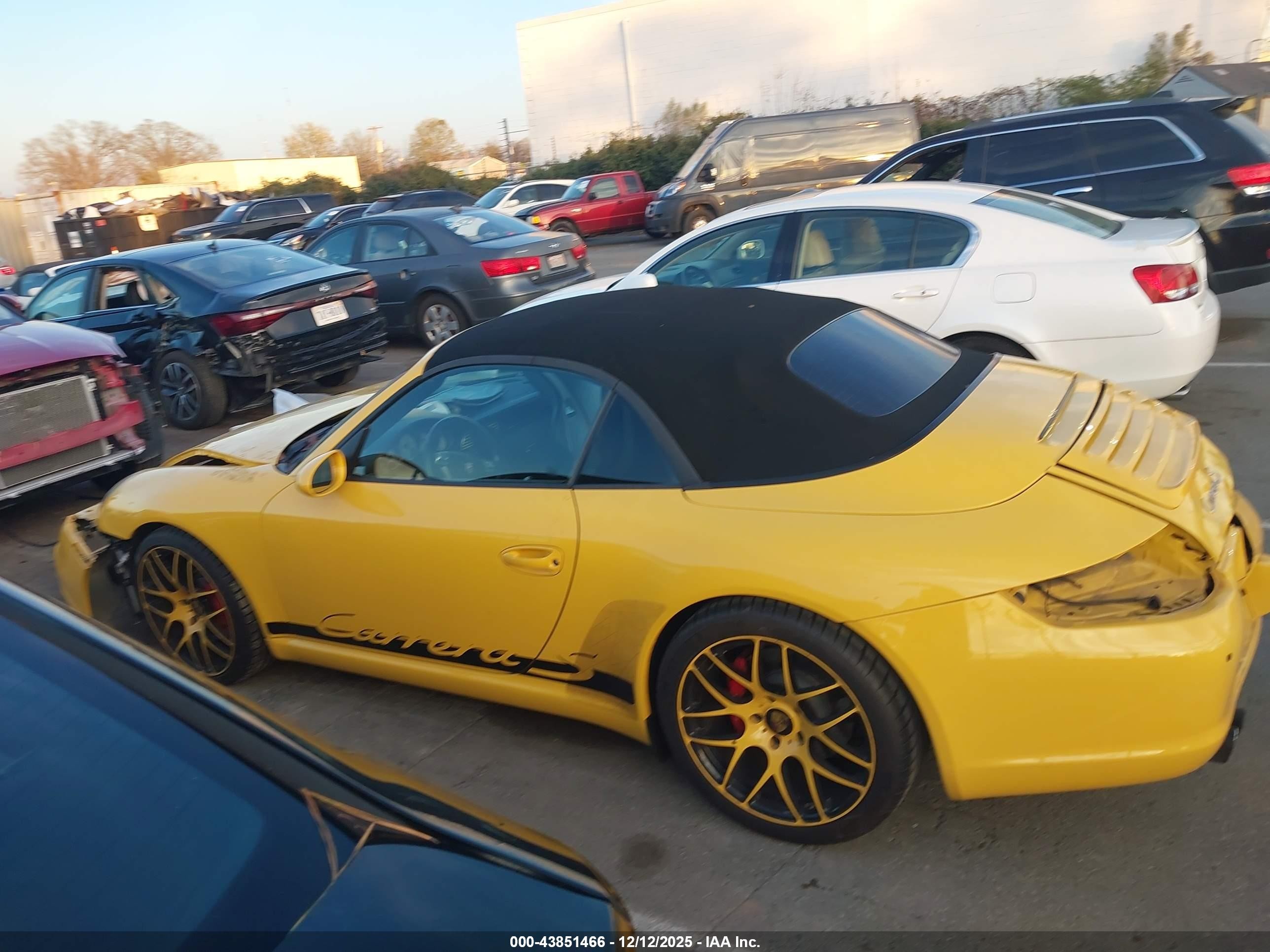 2008 Porsche 911 Carrera S Желтый vin: WP0CB29998S776714