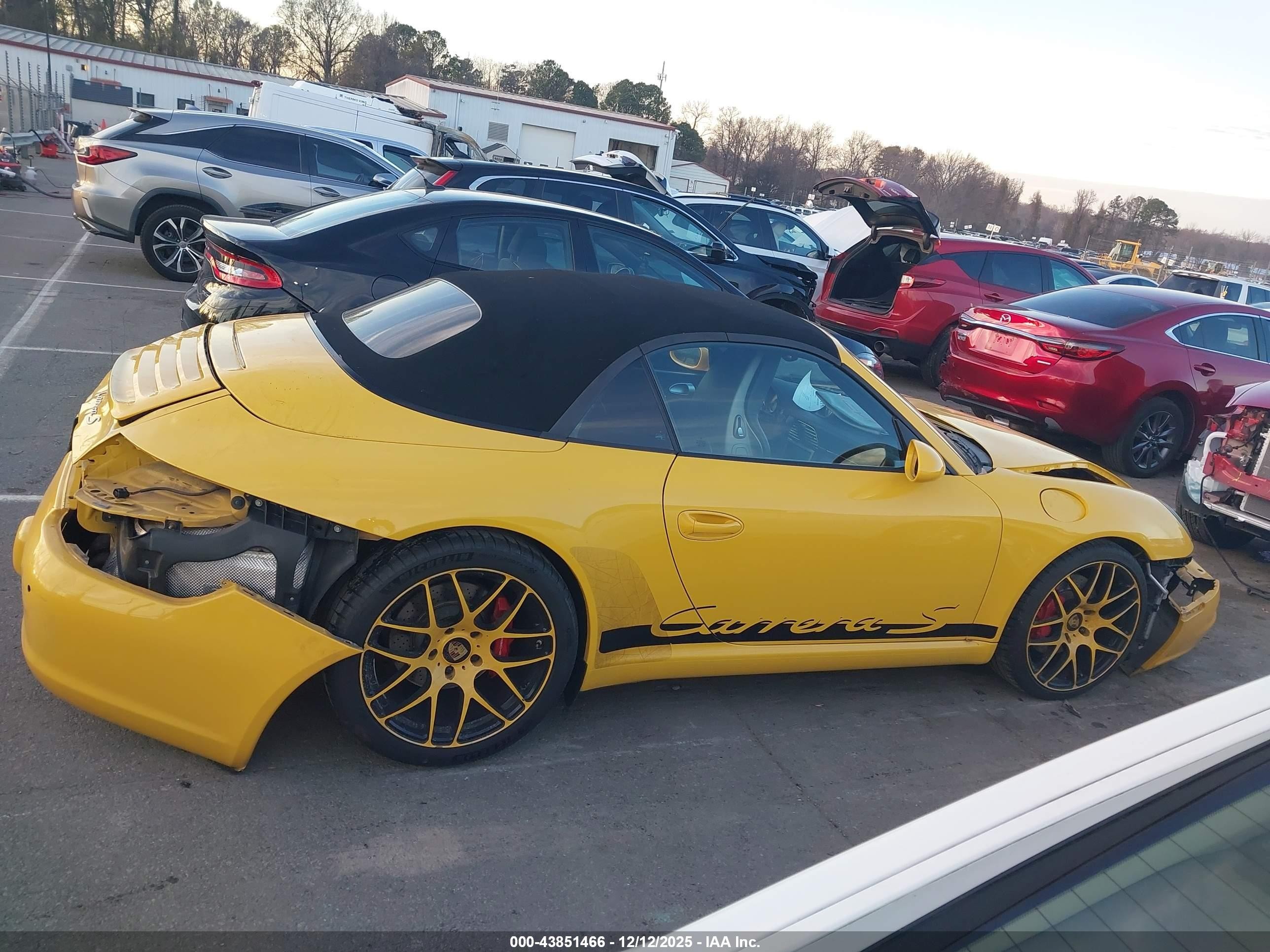2008 Porsche 911 Carrera S Желтый vin: WP0CB29998S776714