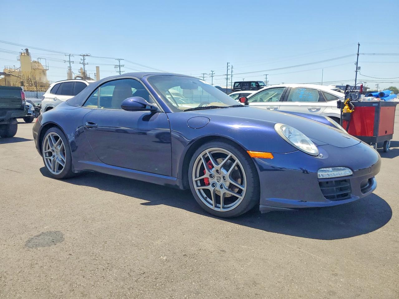 2009 Porsche 911 Carrera S Cabriolet/carrera 4s Blue vin: WP0CB29999S756304