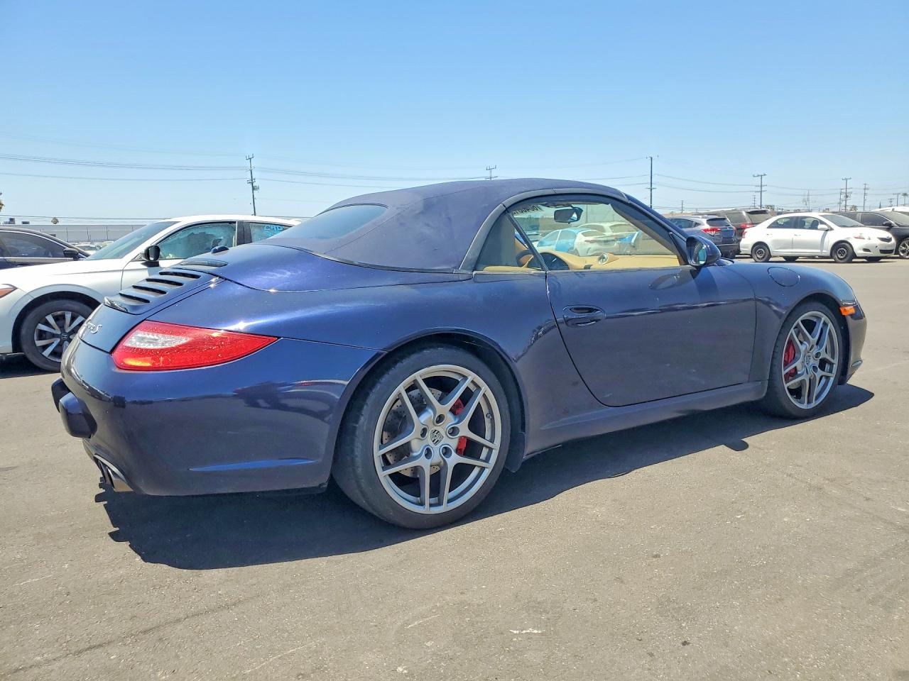 2009 Porsche 911 Carrera S Cabriolet/carrera 4s Blue vin: WP0CB29999S756304