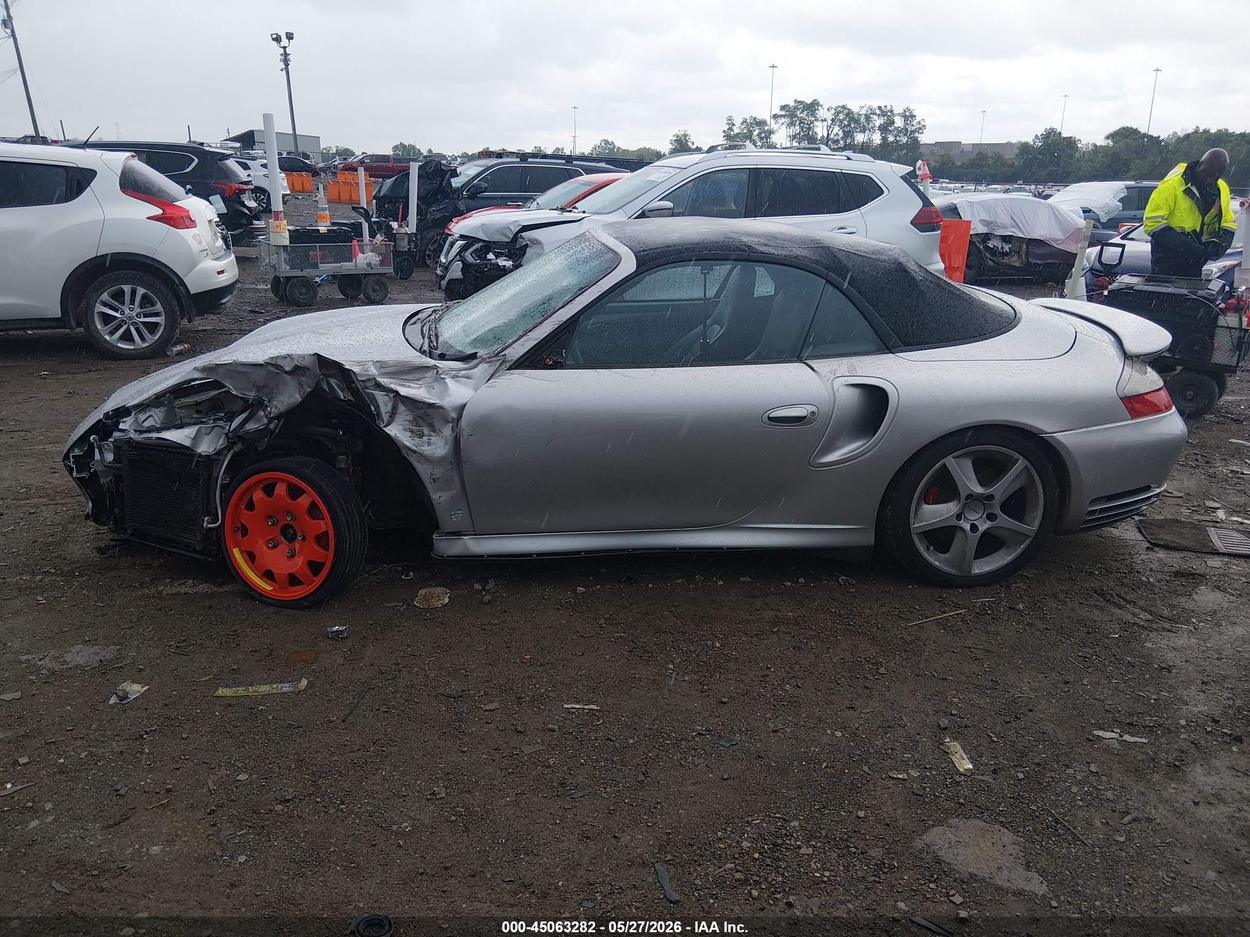 2004 Porsche 911 Turbo Silver vin: WP0CB299X4S676549