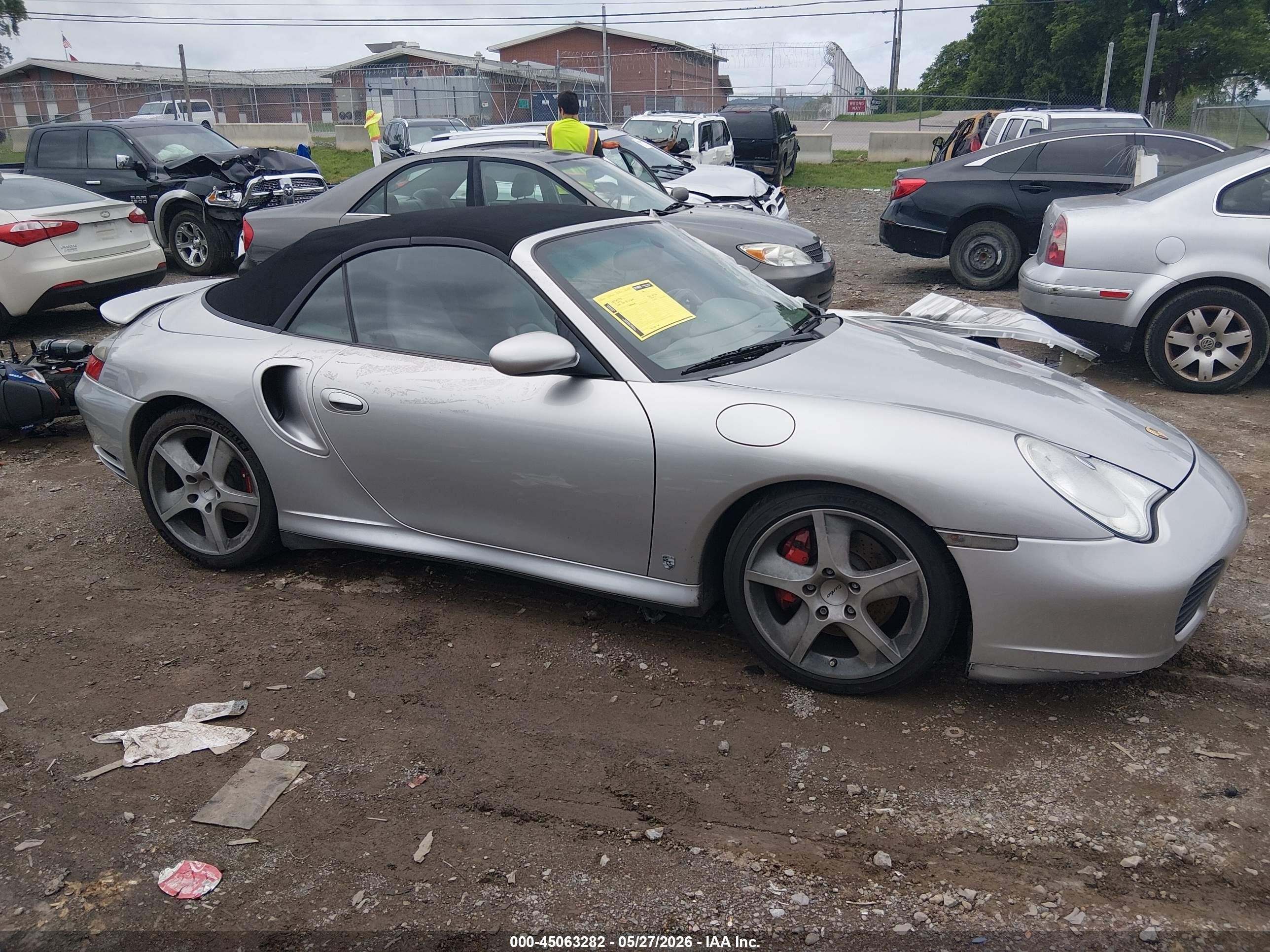 2004 Porsche 911 Turbo Silver vin: WP0CB299X4S676549