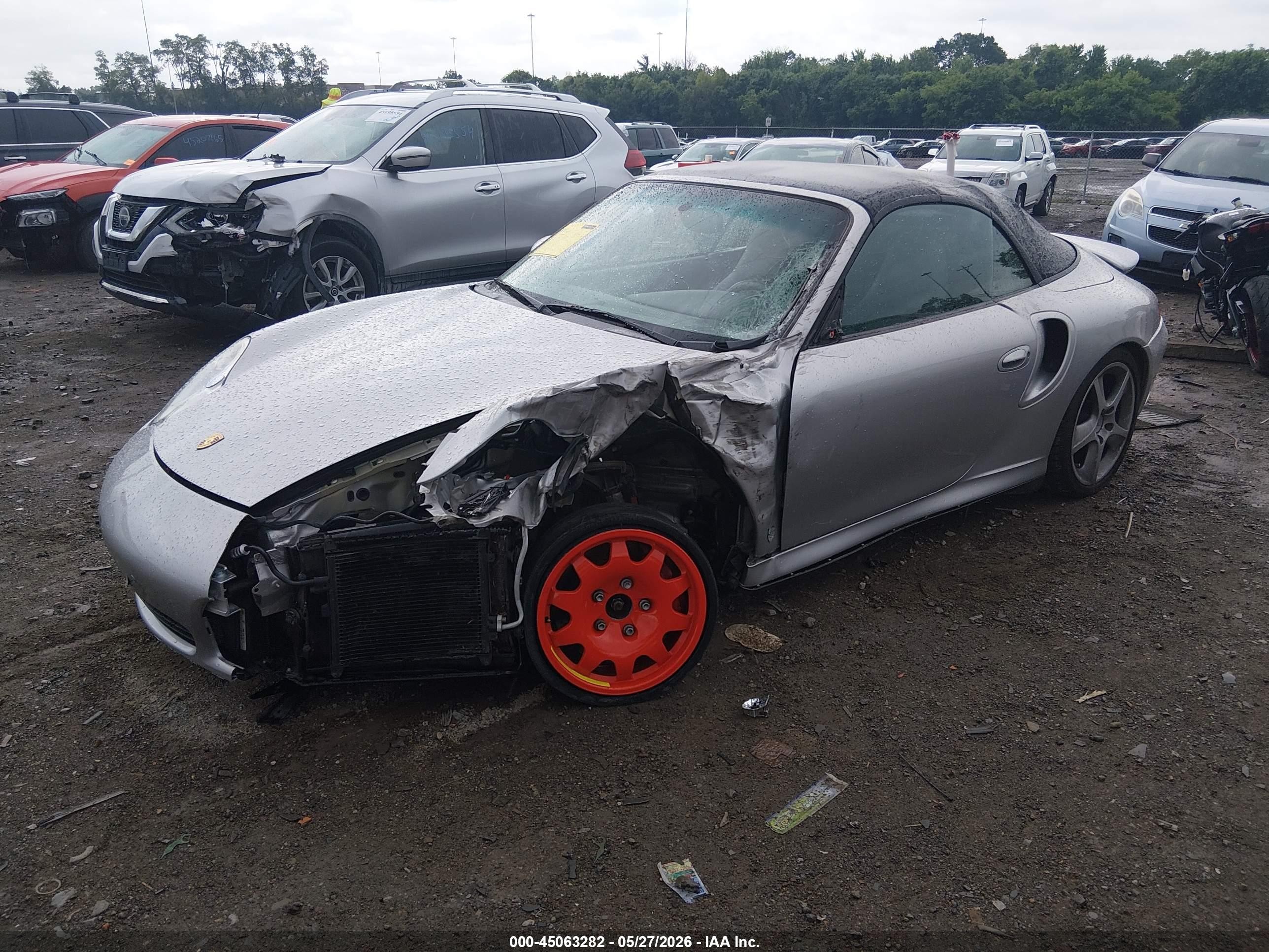 2004 Porsche 911 Turbo Silver vin: WP0CB299X4S676549