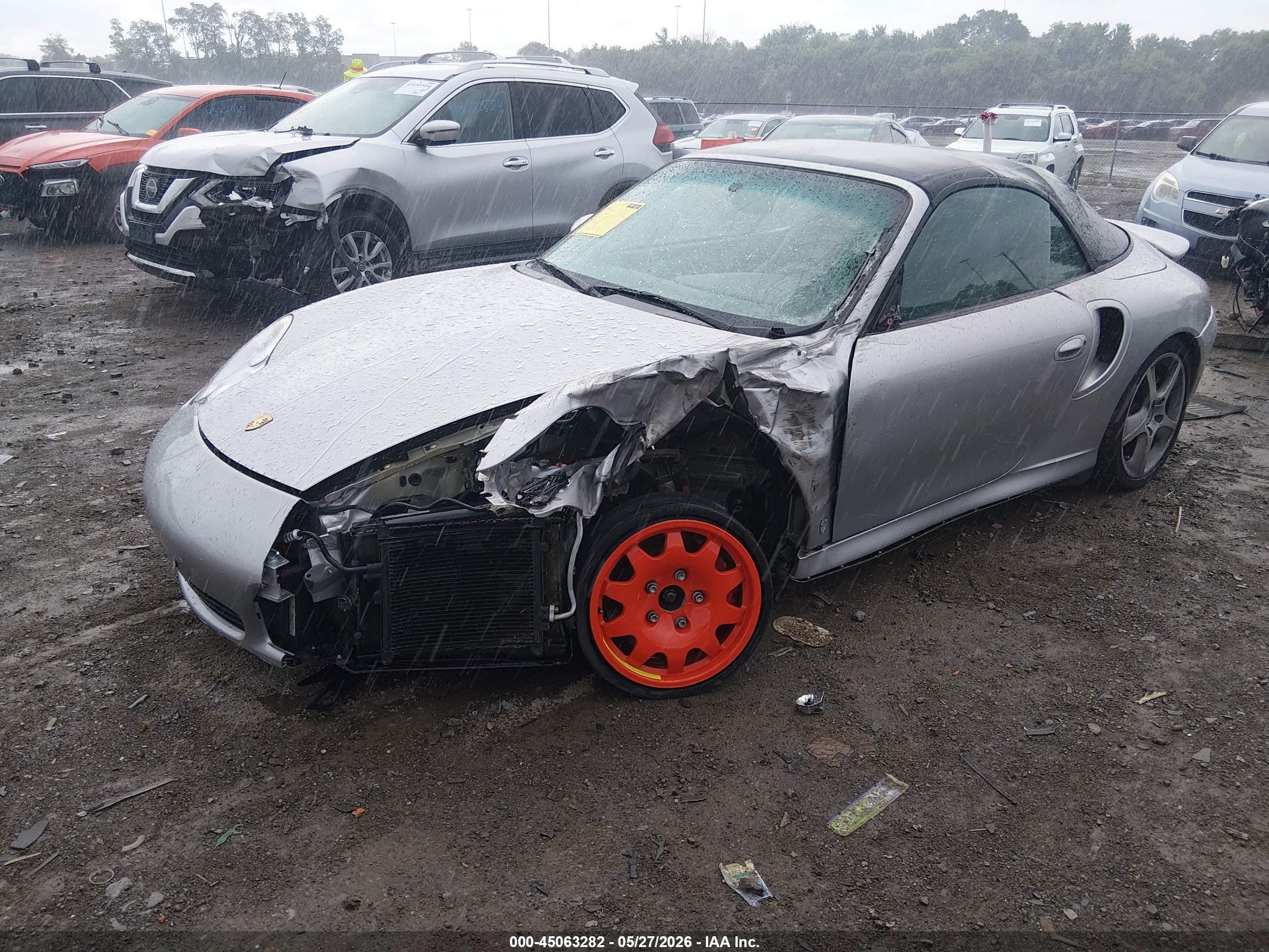 2004 Porsche 911 Turbo Silver vin: WP0CB299X4S676549