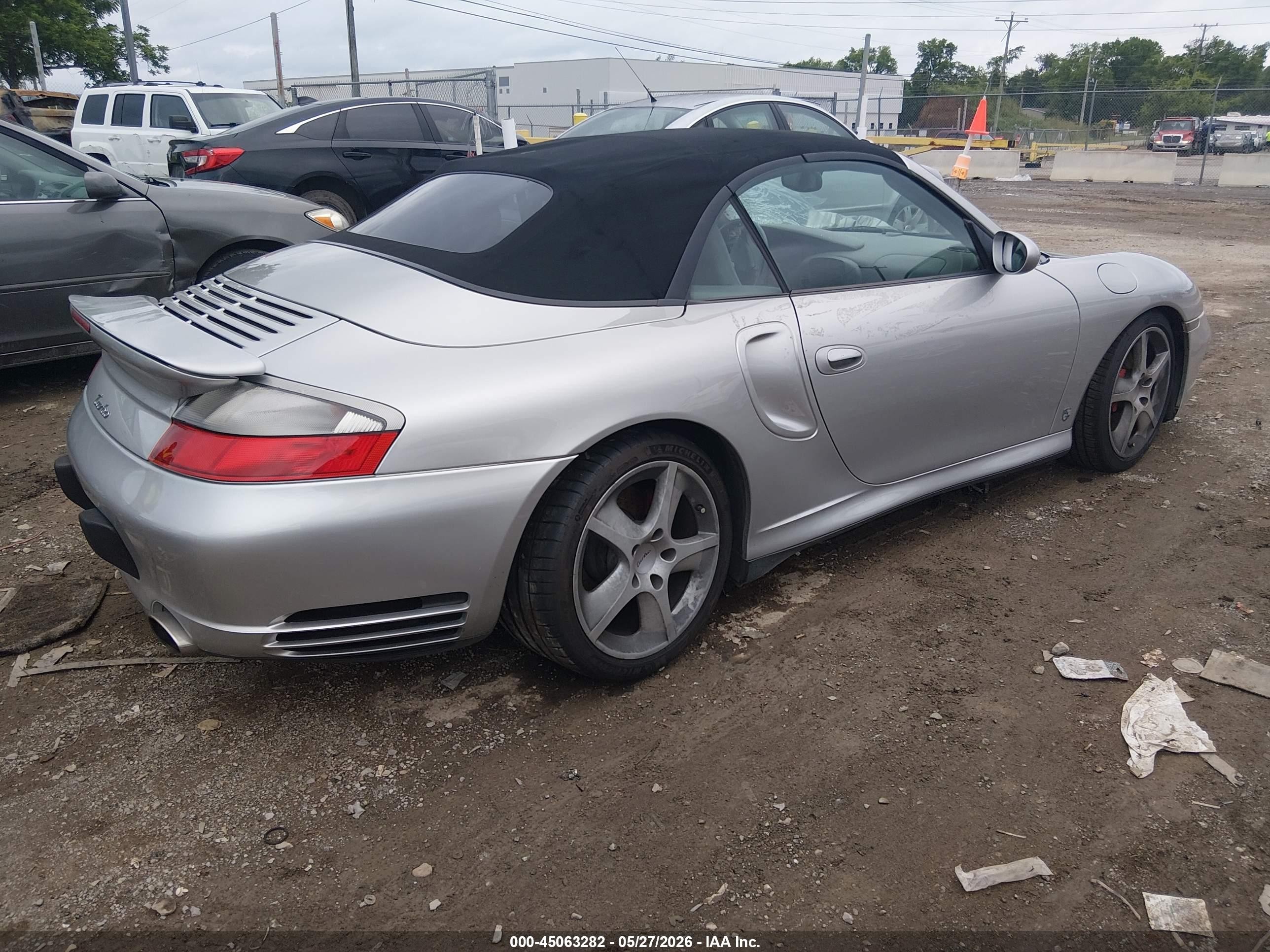 2004 Porsche 911 Turbo Silver vin: WP0CB299X4S676549