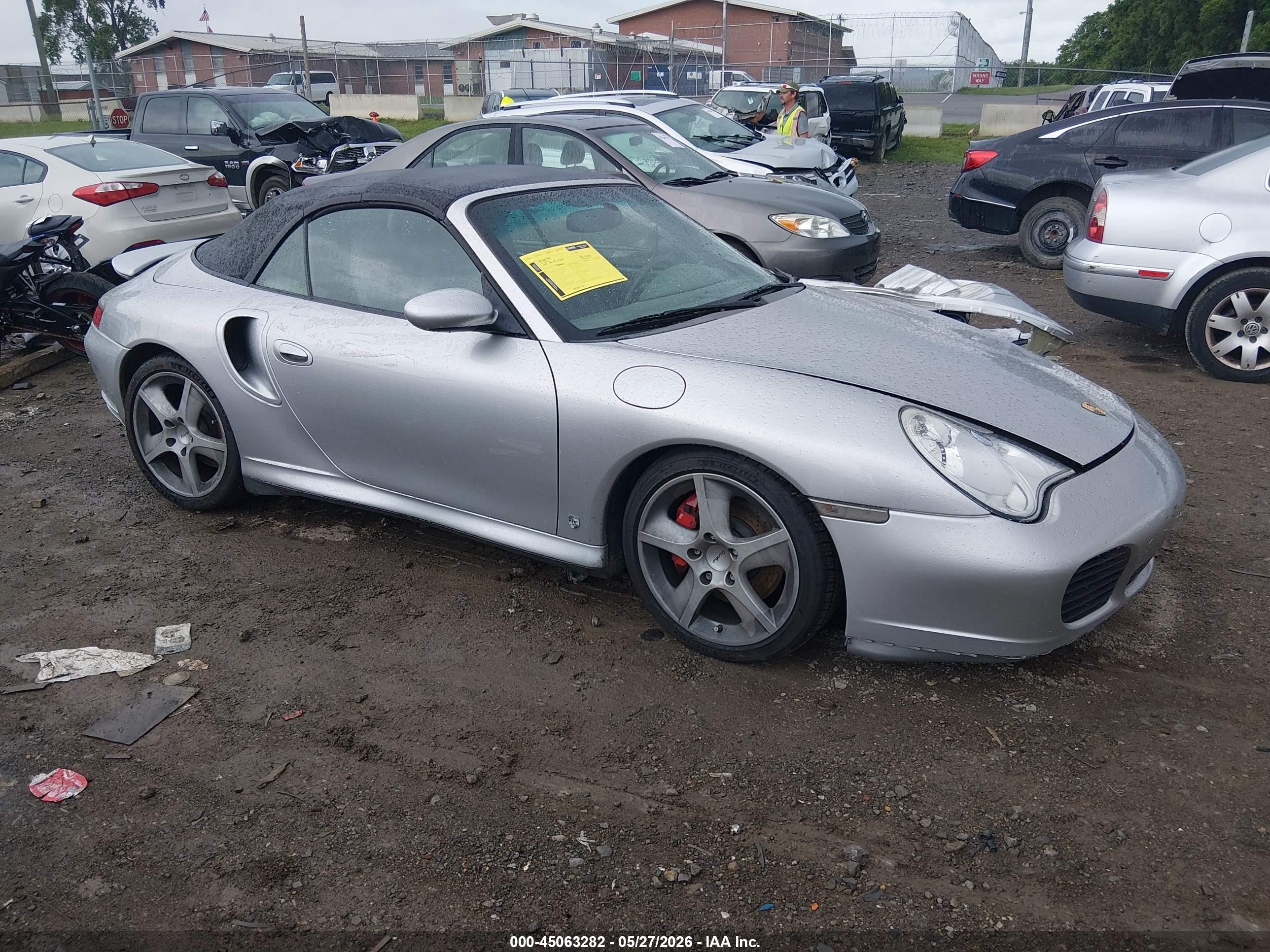 2004 Porsche 911 Turbo Silver vin: WP0CB299X4S676549