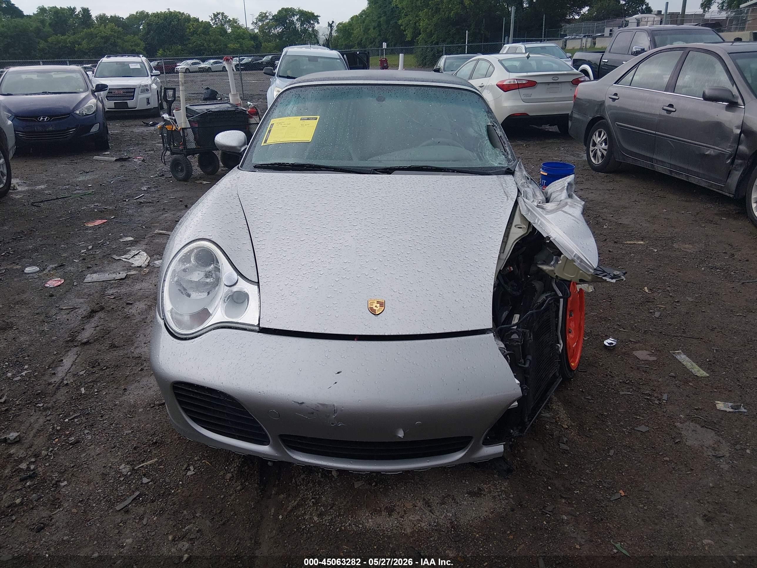 2004 Porsche 911 Turbo Silver vin: WP0CB299X4S676549