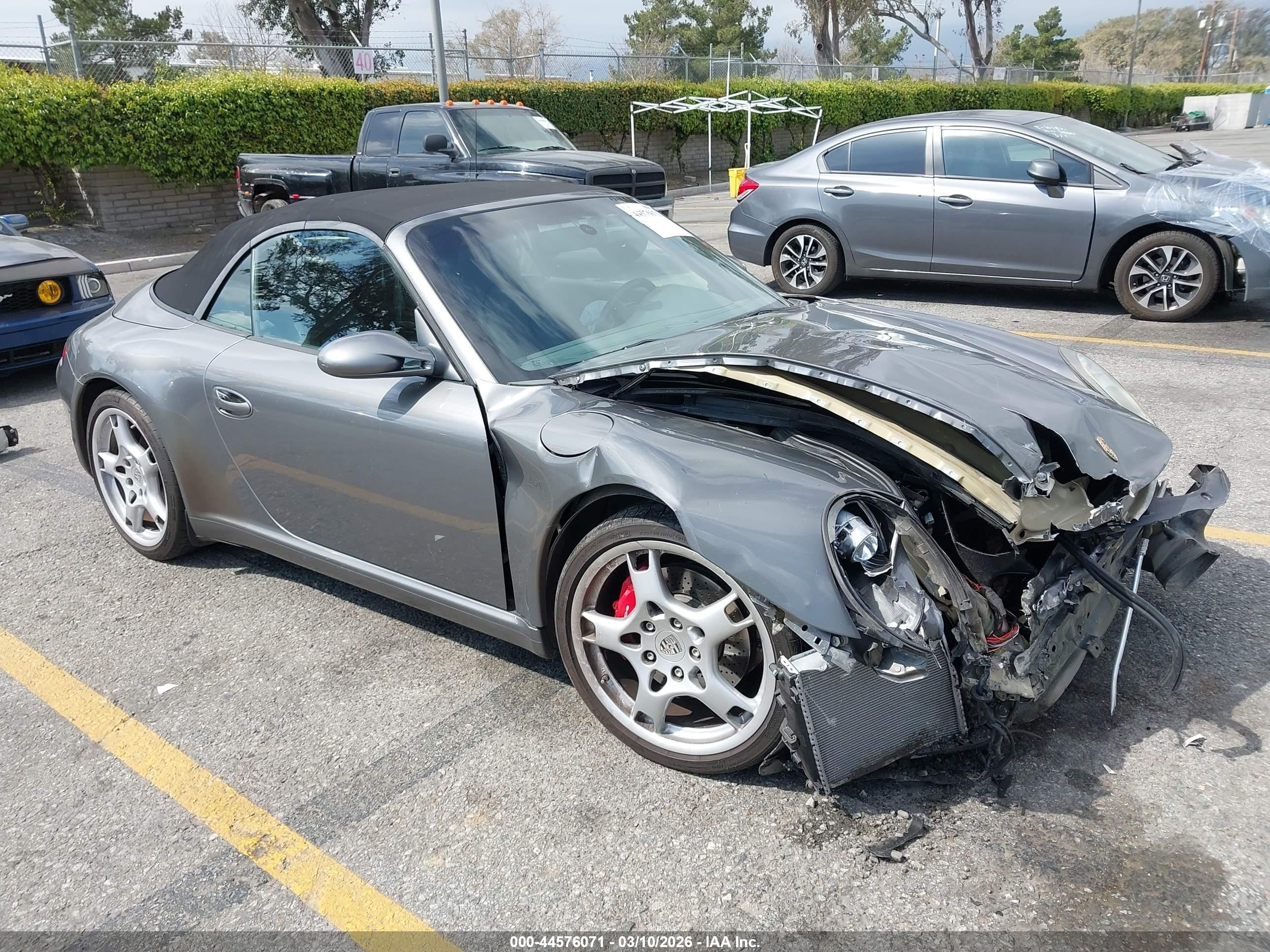 2008 Porsche 911 Carrera 4s/carrera S Gray vin: WP0CB299X8S777242