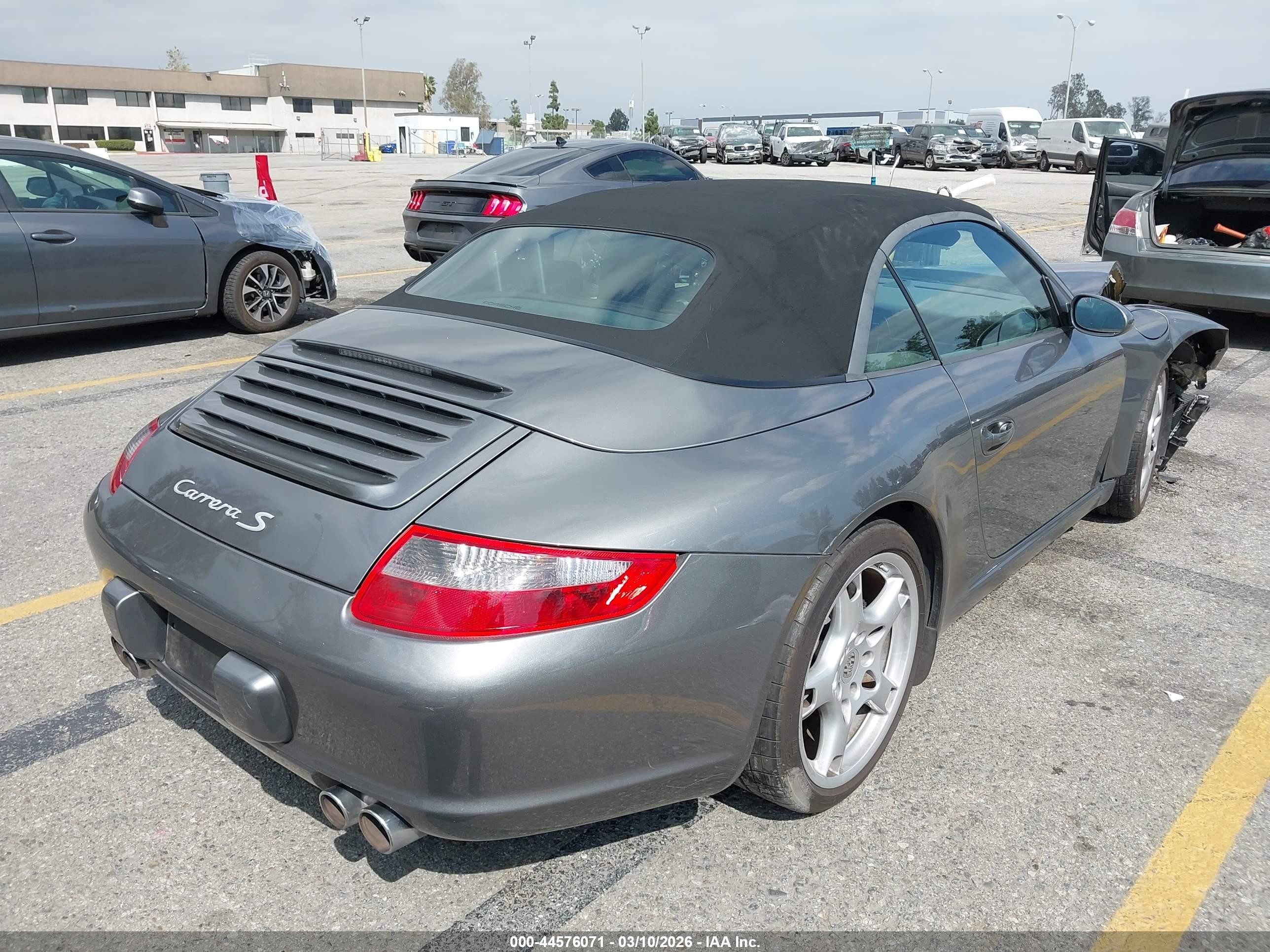 2008 Porsche 911 Carrera 4s/carrera S Gray vin: WP0CB299X8S777242