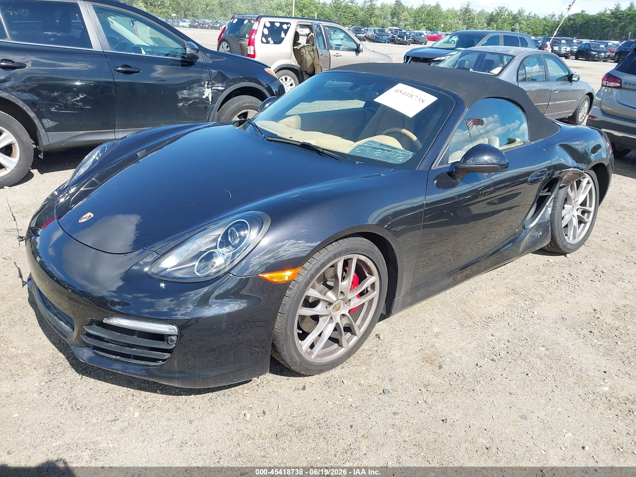 2014 Porsche Boxster S Black vin: WP0CB2A80ES141086