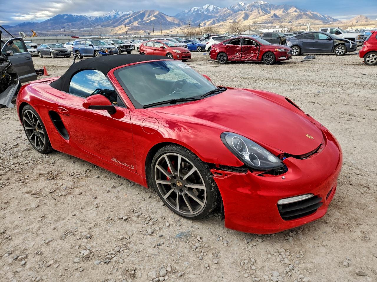 2014 Porsche Boxster S Красный vin: WP0CB2A81ES140920