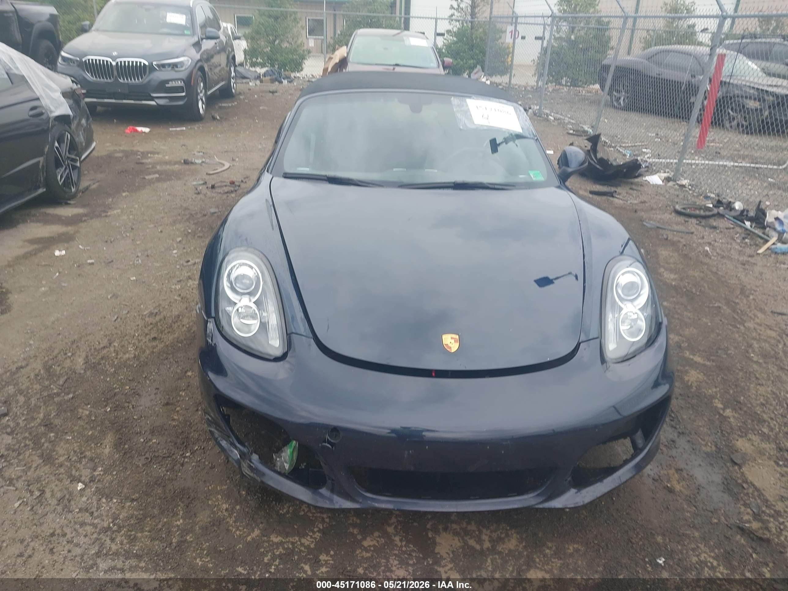 2015 Porsche Boxster Gts/s Blue vin: WP0CB2A81FS130163