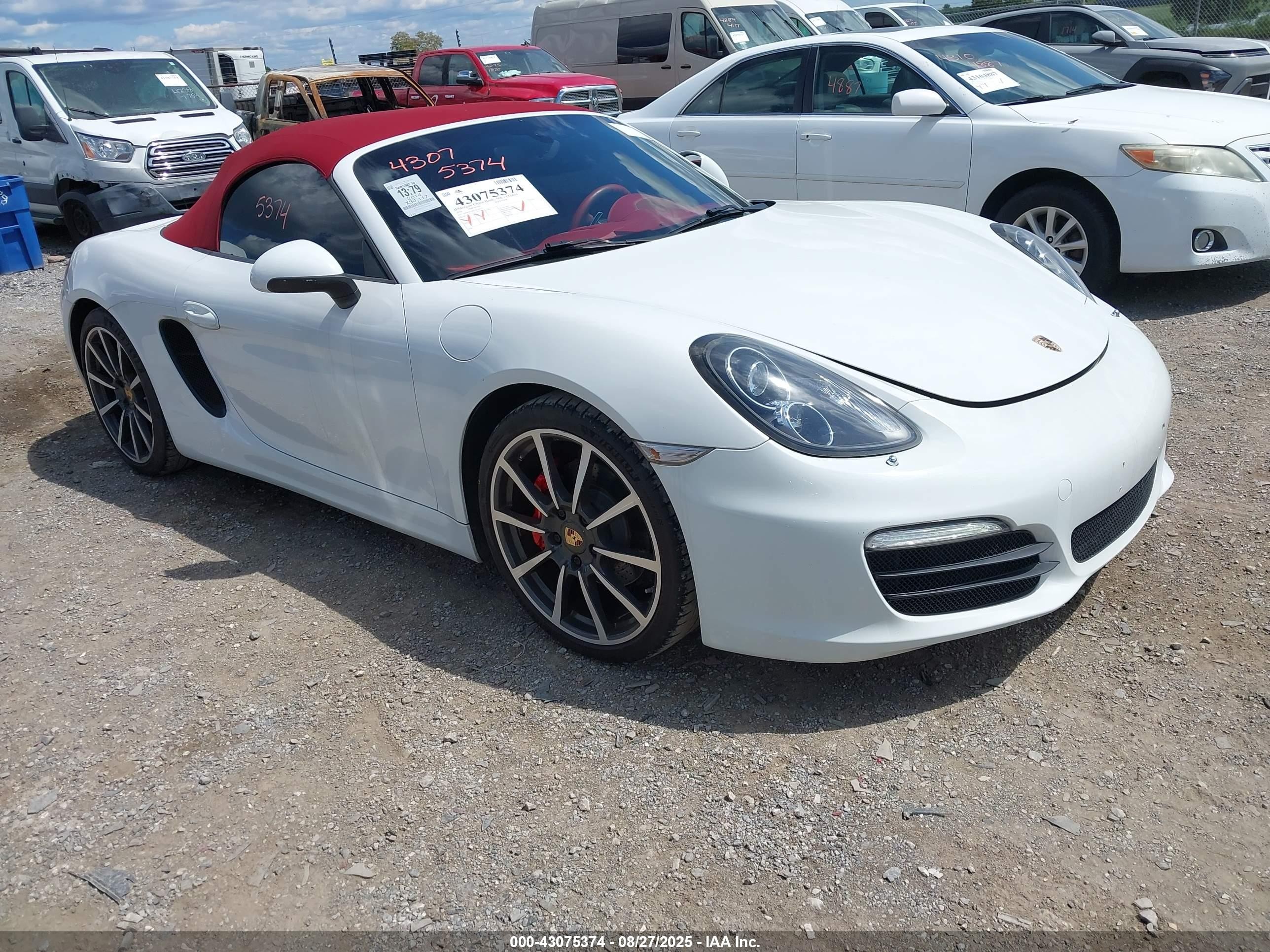 2014 Porsche Boxster S White vin: WP0CB2A82EK140571