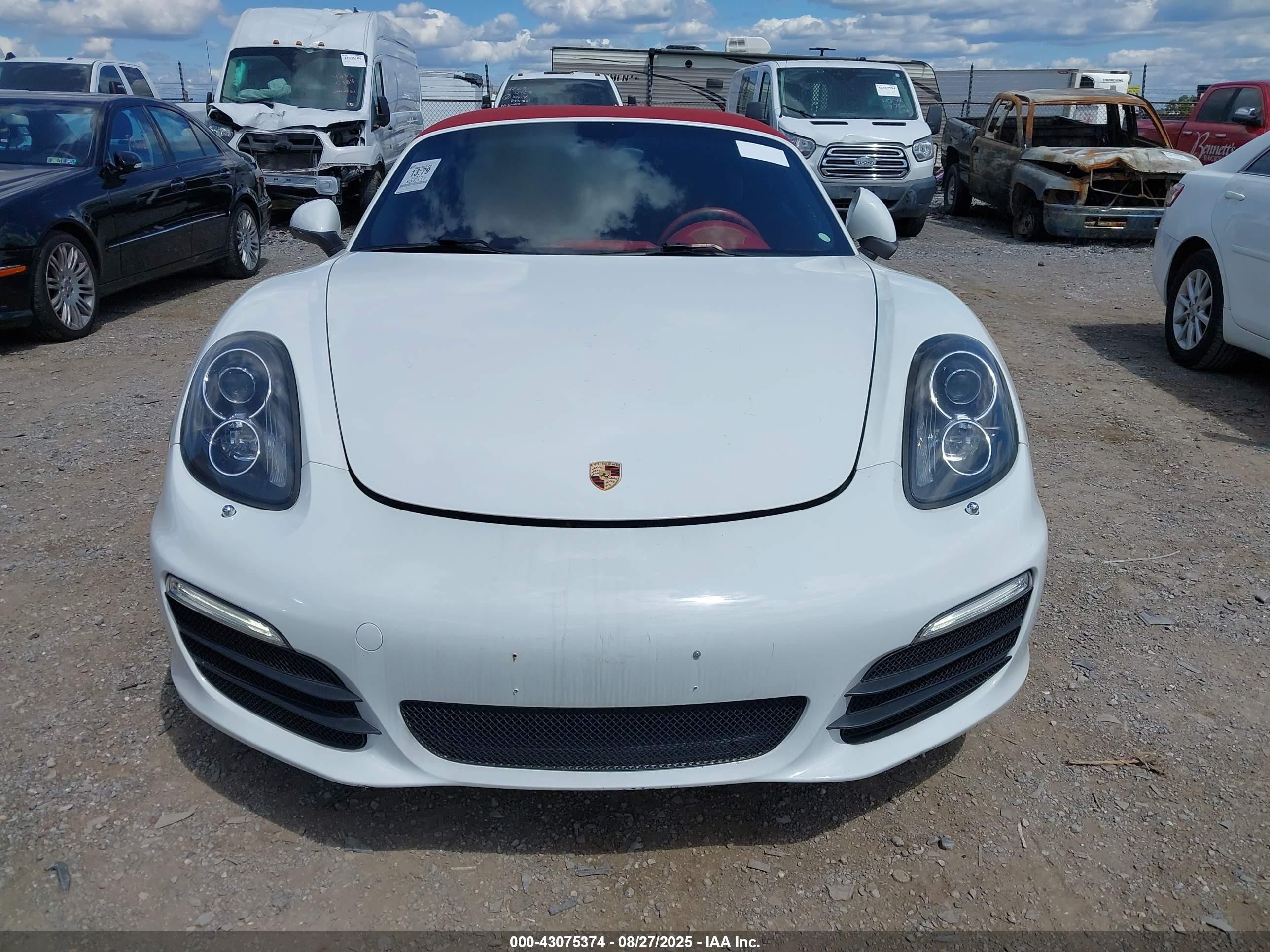 2014 Porsche Boxster S White vin: WP0CB2A82EK140571