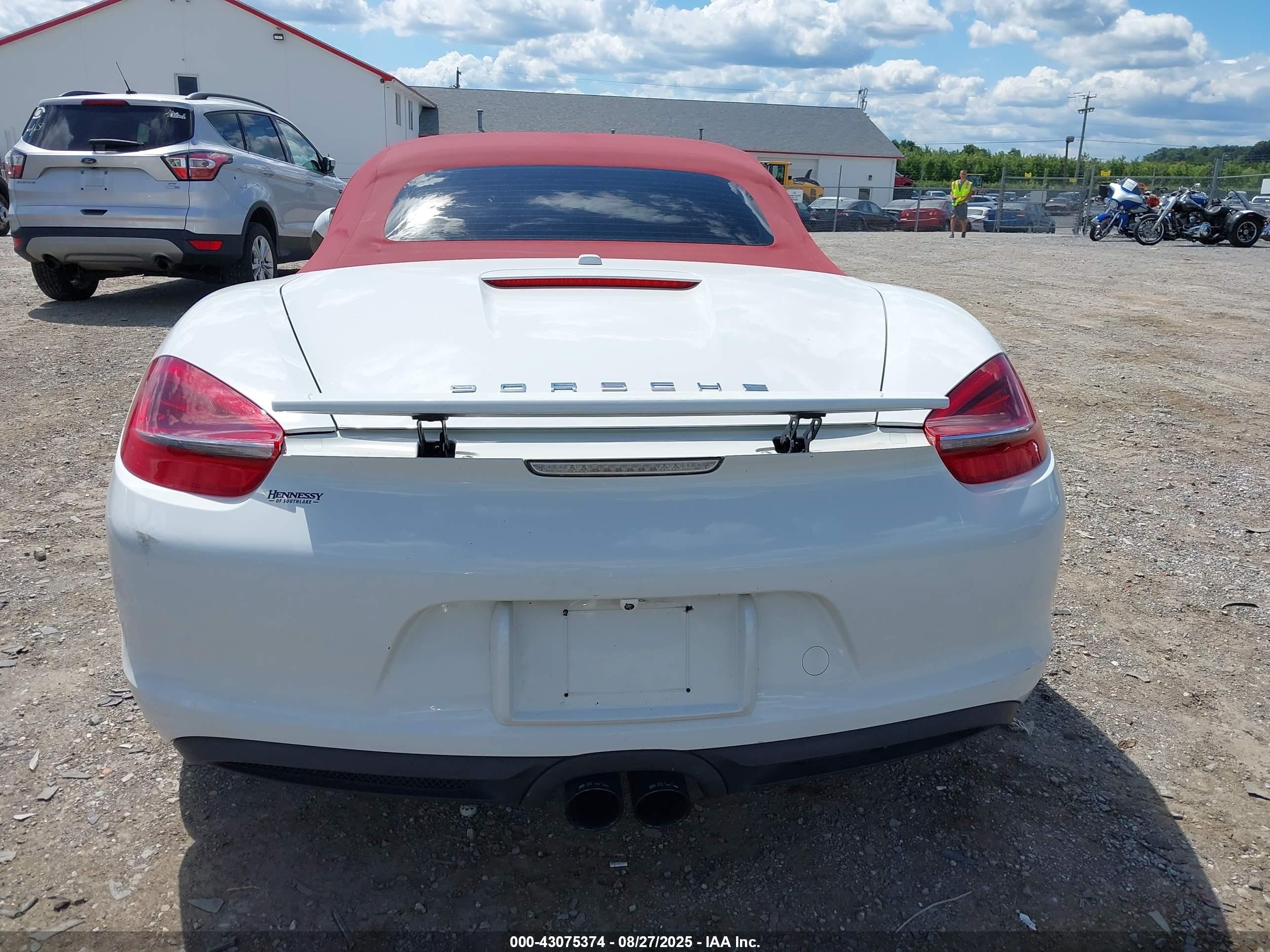 2014 Porsche Boxster S White vin: WP0CB2A82EK140571