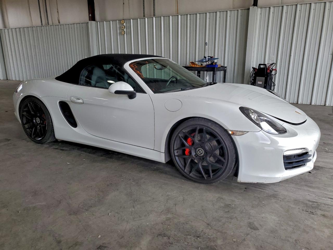2014 Porsche Boxster S White vin: WP0CB2A83ES140787