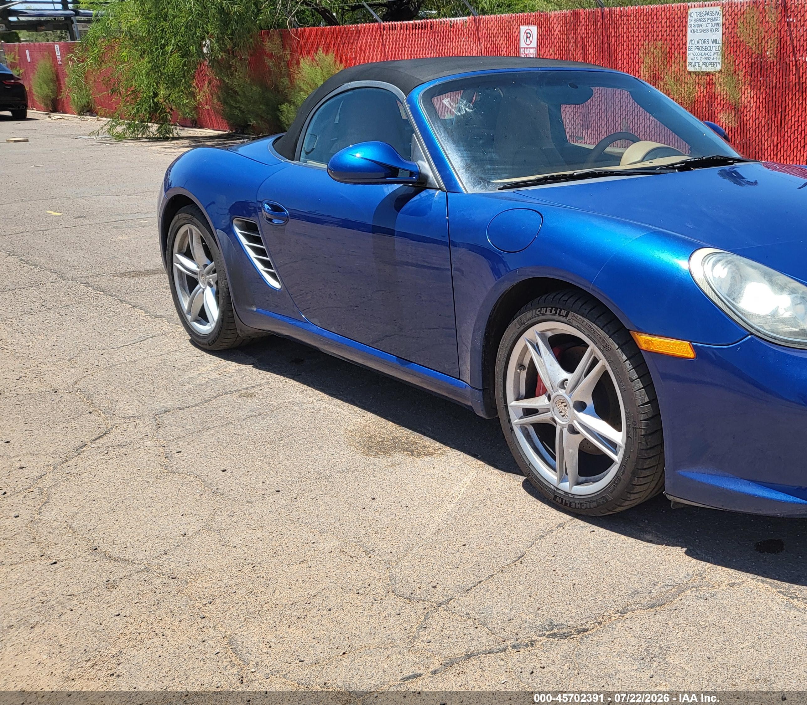 2011 Porsche Boxster S Синий vin: WP0CB2A84BS730153