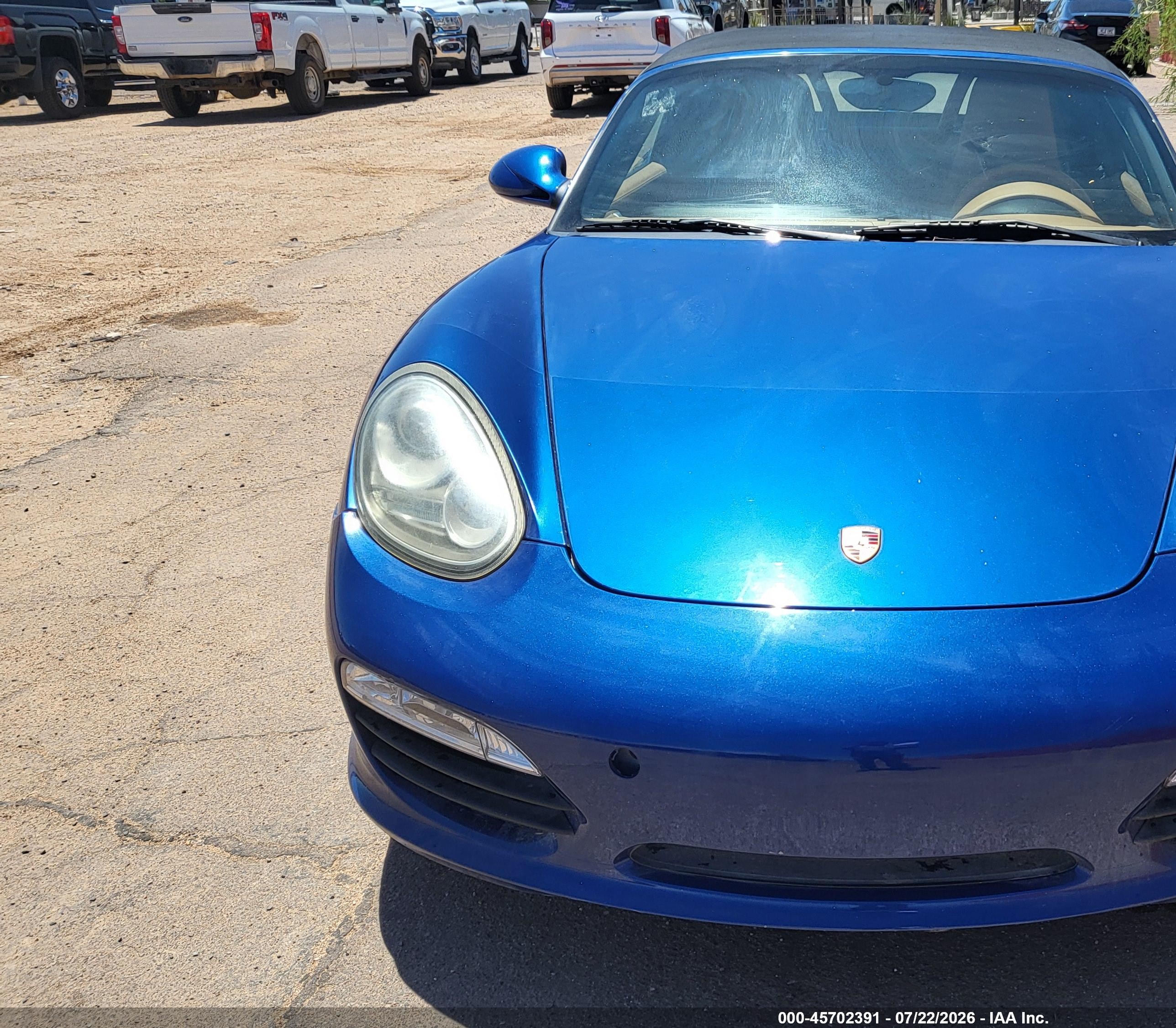 2011 Porsche Boxster S Blue vin: WP0CB2A84BS730153