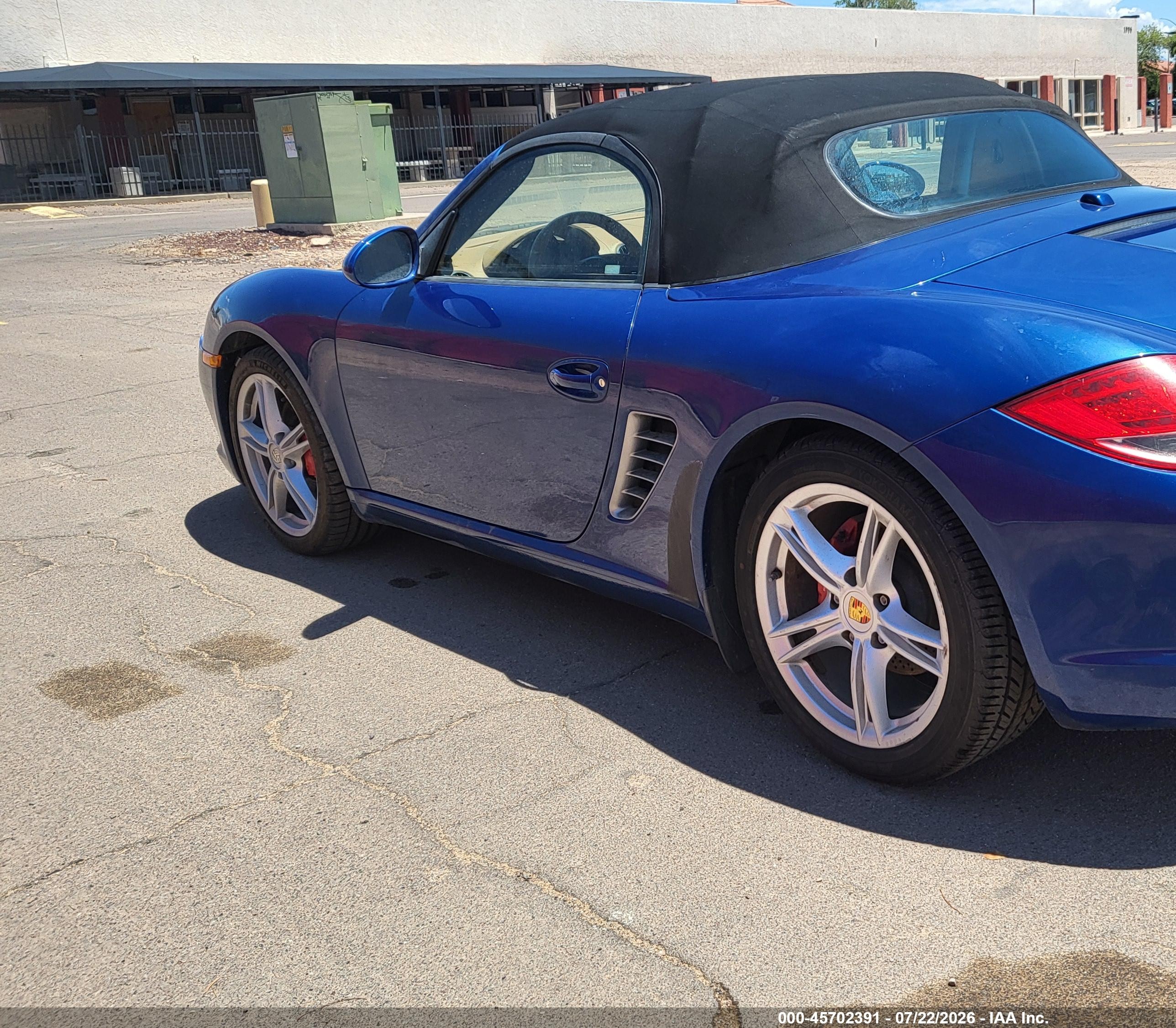 2011 Porsche Boxster S Blue vin: WP0CB2A84BS730153