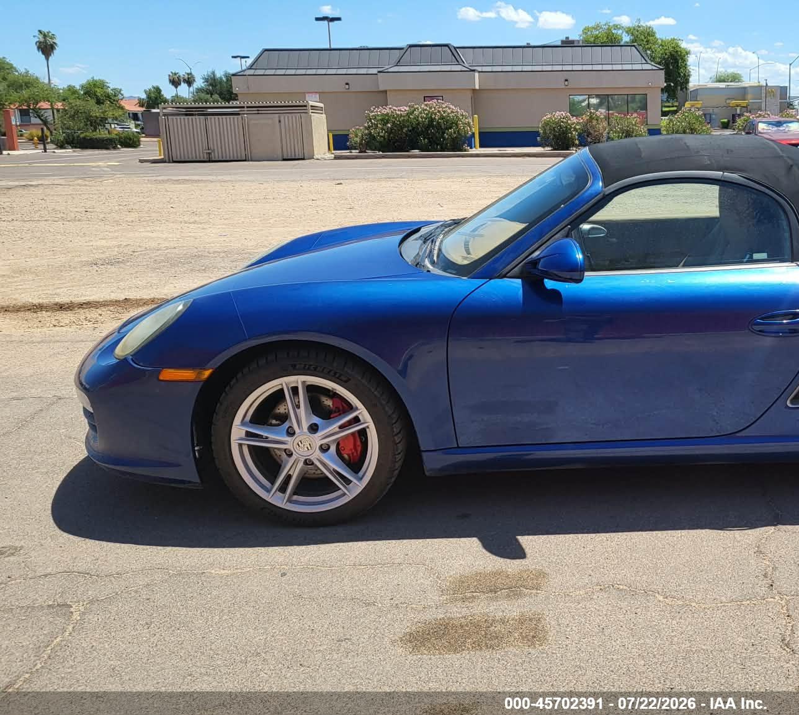 2011 Porsche Boxster S Blue vin: WP0CB2A84BS730153