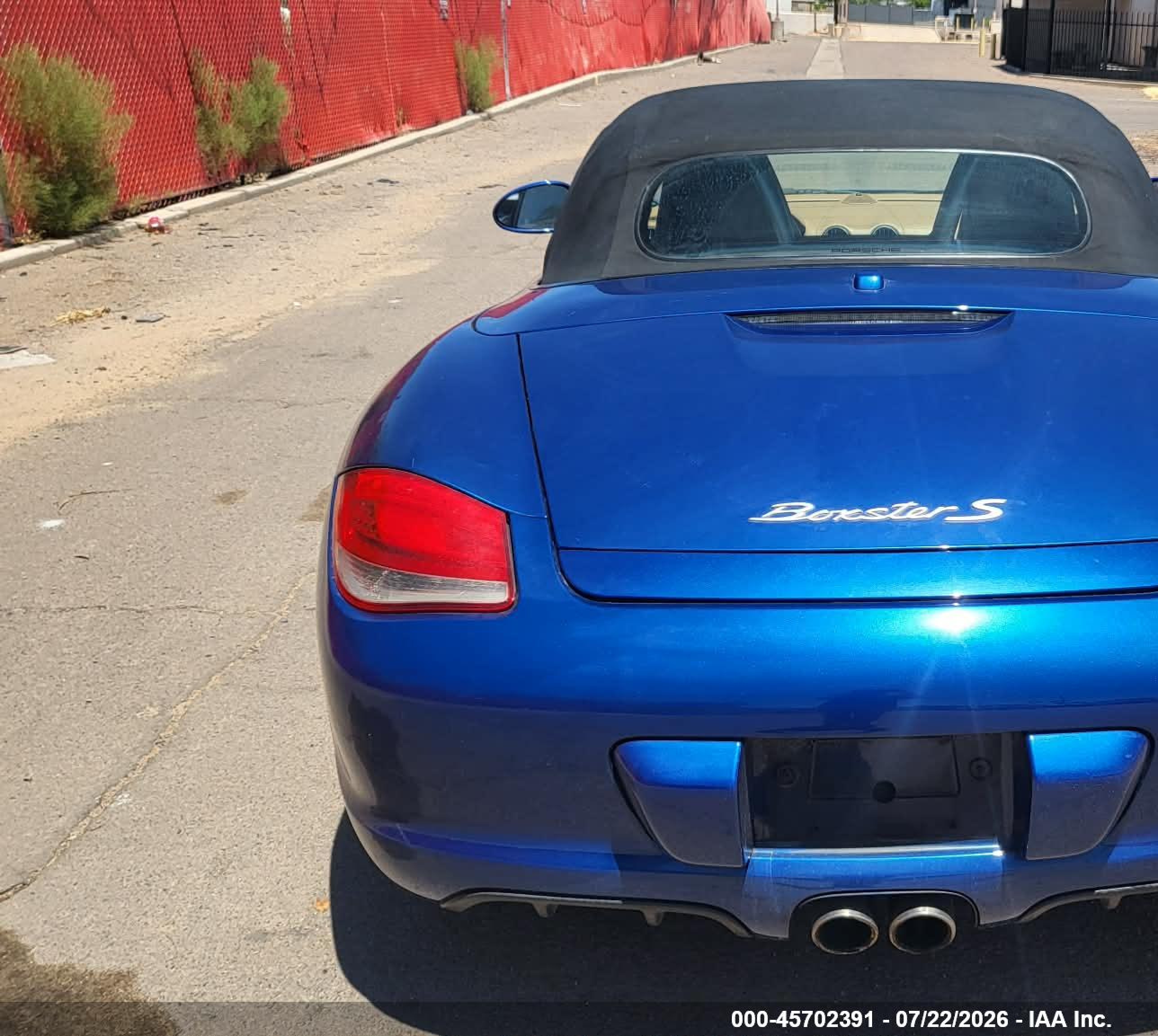 2011 Porsche Boxster S Blue vin: WP0CB2A84BS730153
