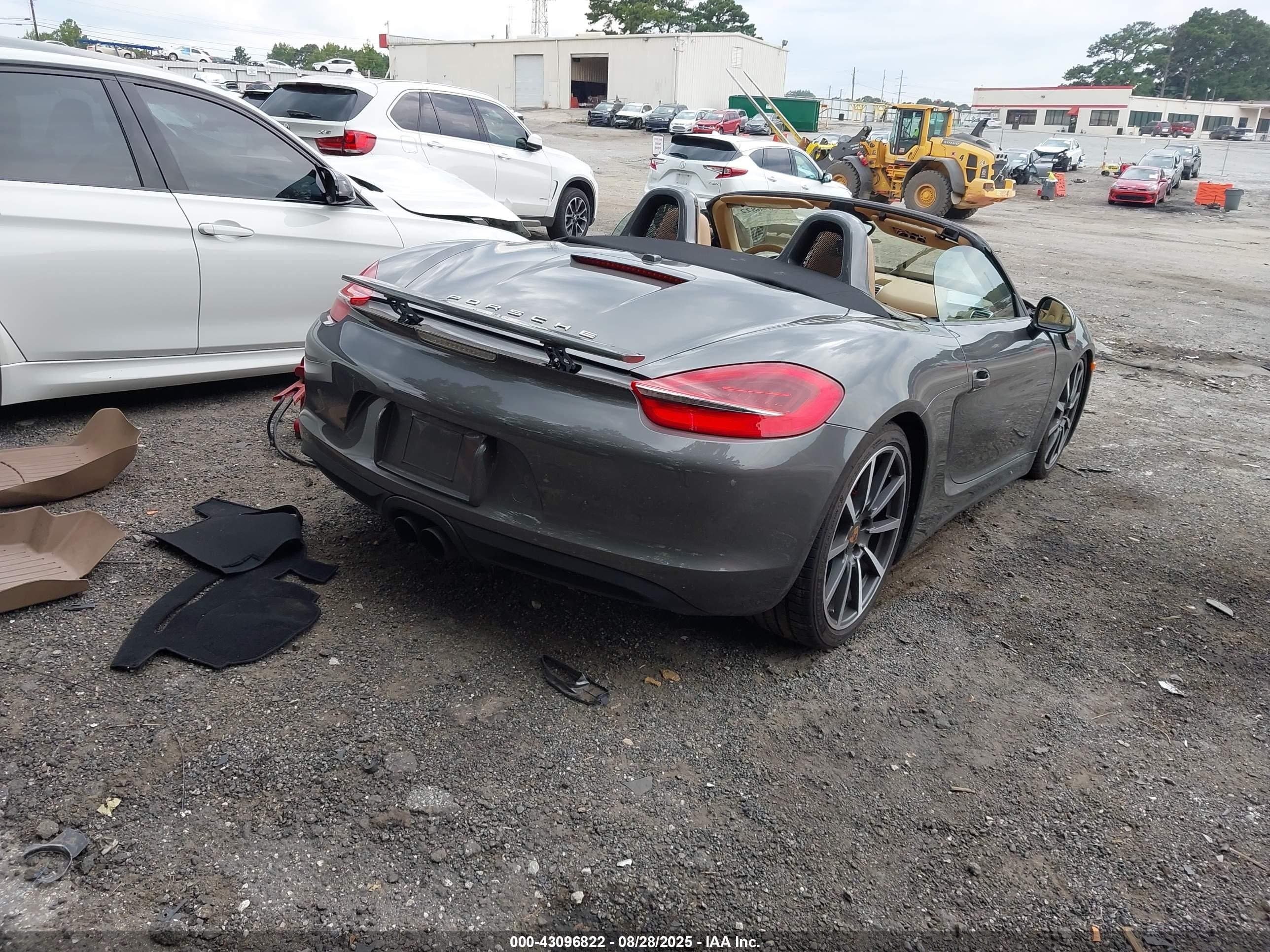 2014 Porsche Boxster S Gray vin: WP0CB2A84EK140412