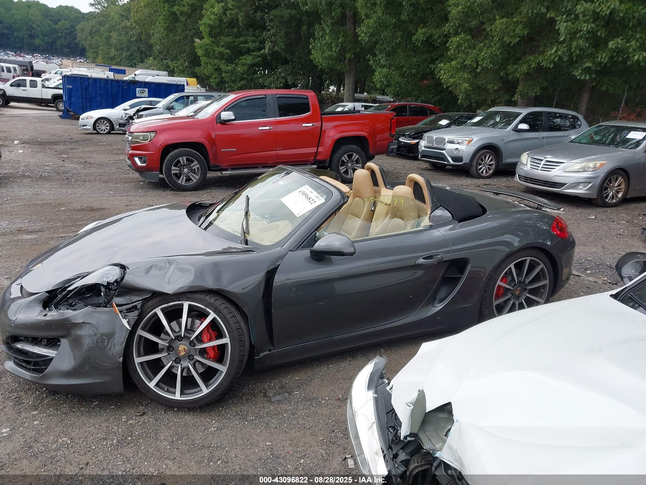 2014 Porsche Boxster S Gray vin: WP0CB2A84EK140412
