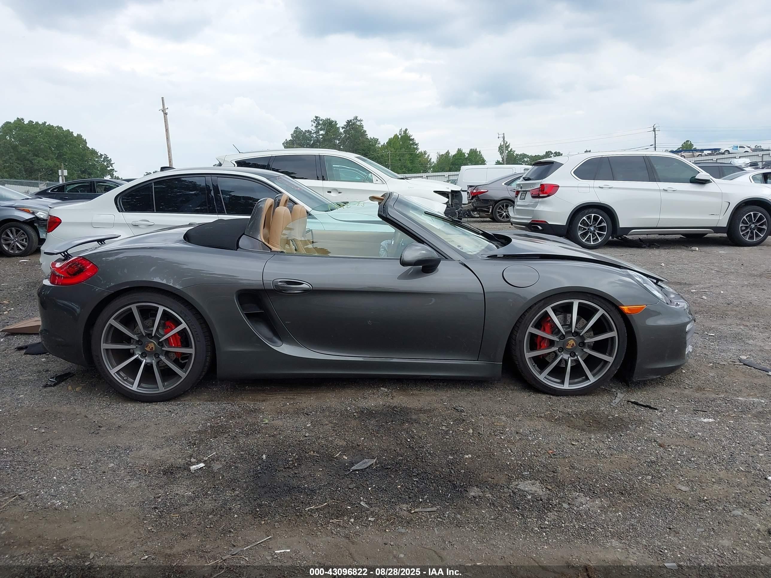 2014 Porsche Boxster S Gray vin: WP0CB2A84EK140412