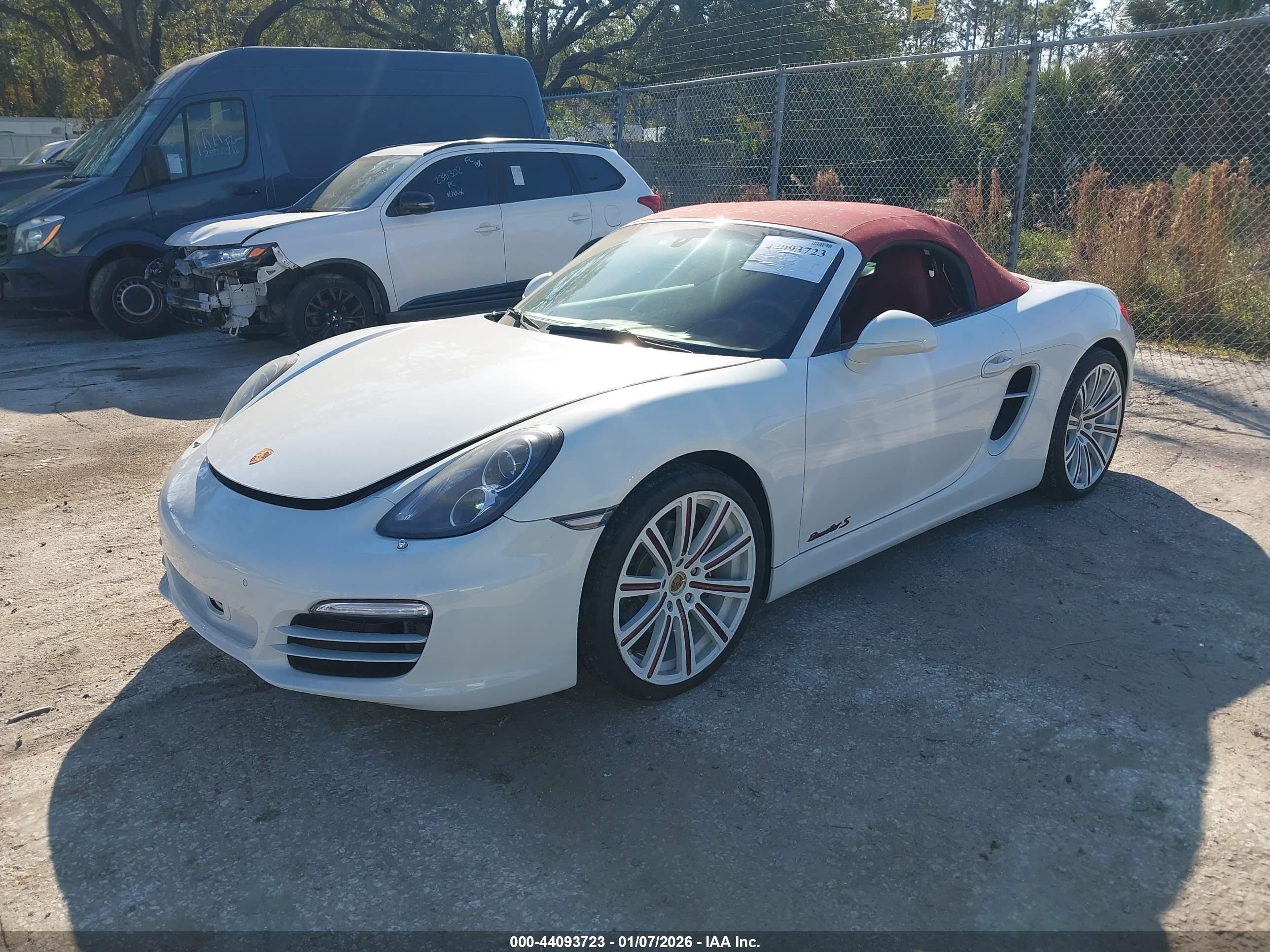 2014 Porsche Boxster S Белый vin: WP0CB2A84ES140460
