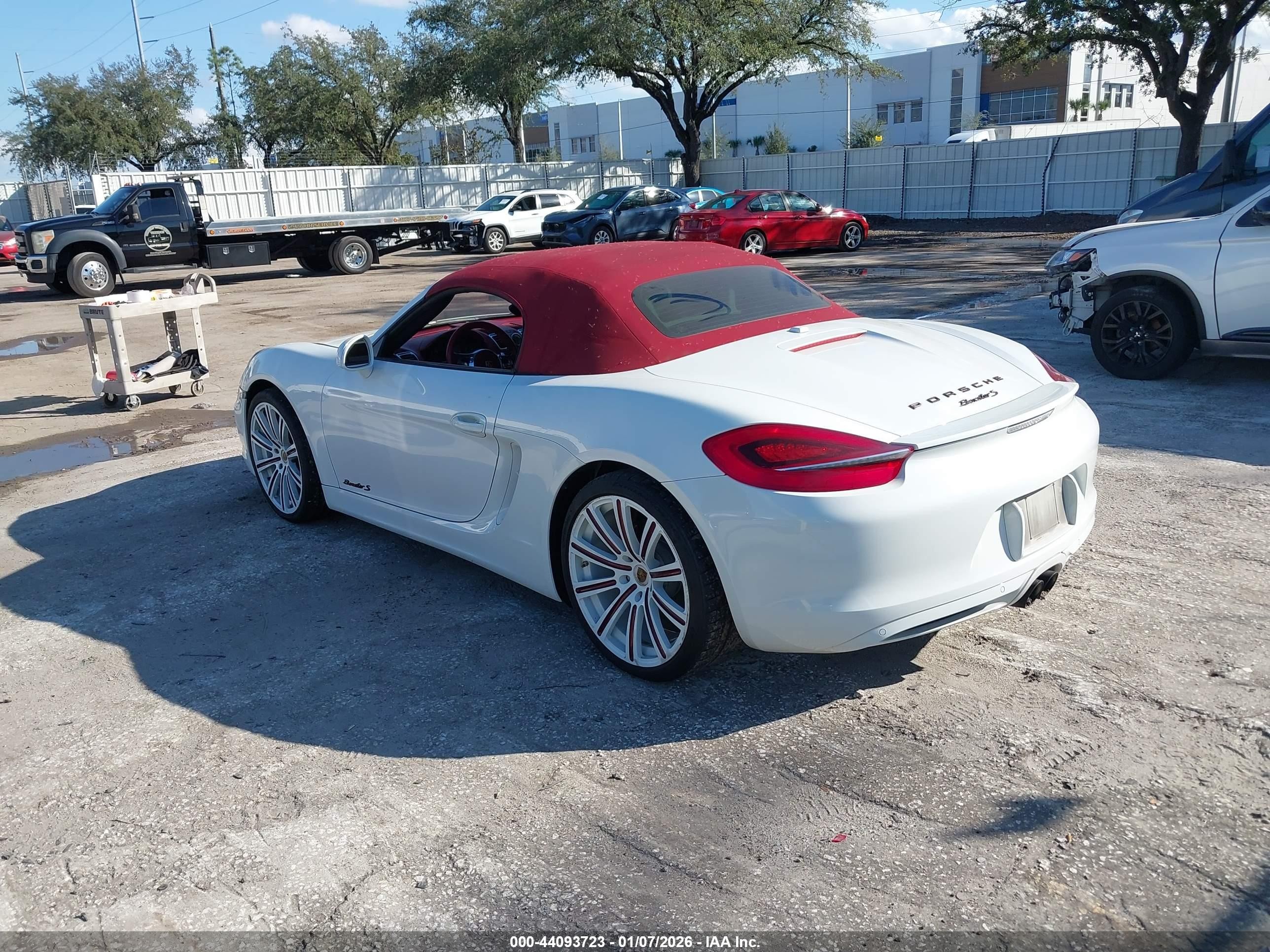 2014 Porsche Boxster S Белый vin: WP0CB2A84ES140460