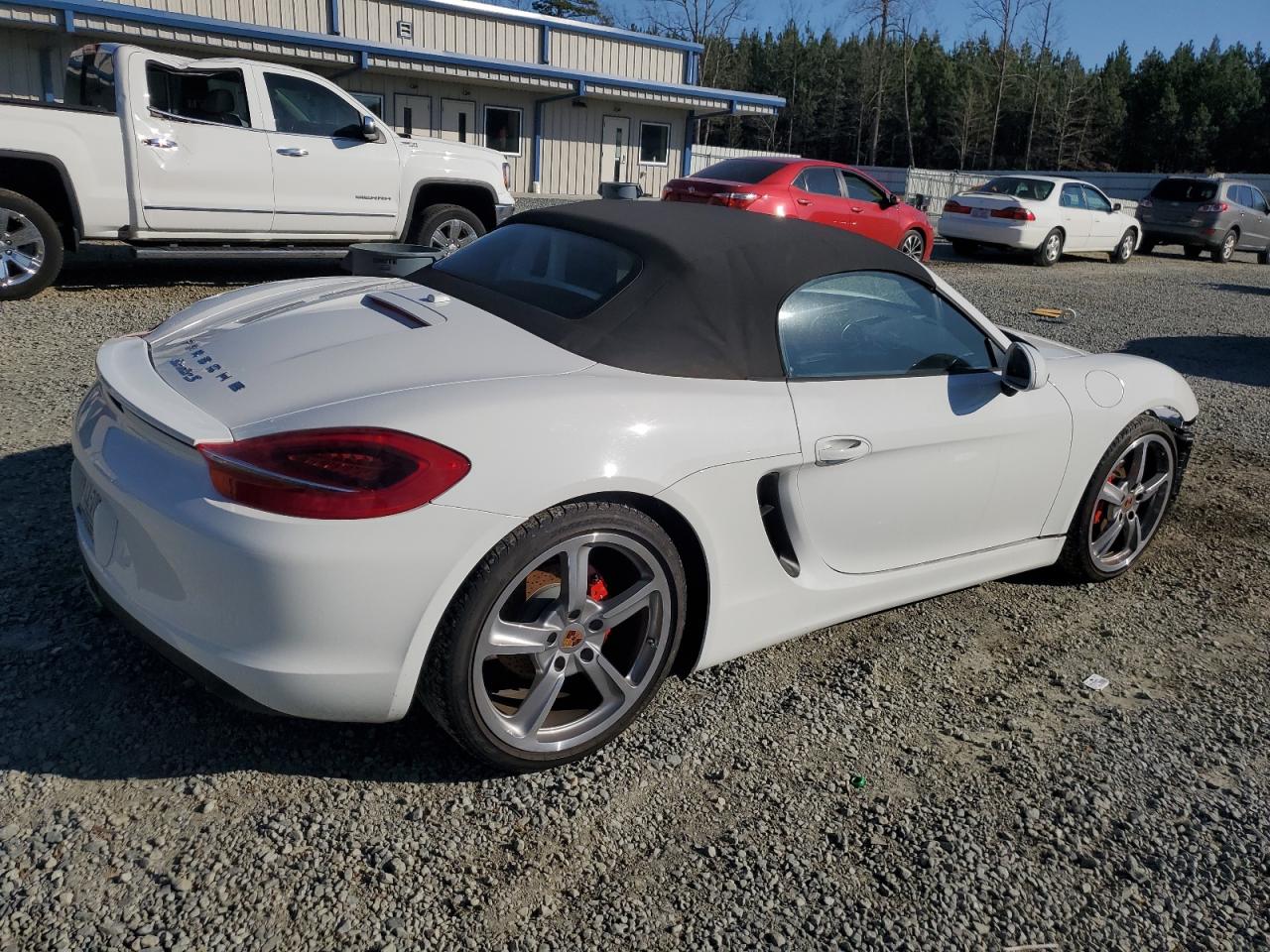 2014 Porsche Boxster S White vin: WP0CB2A84ES140605