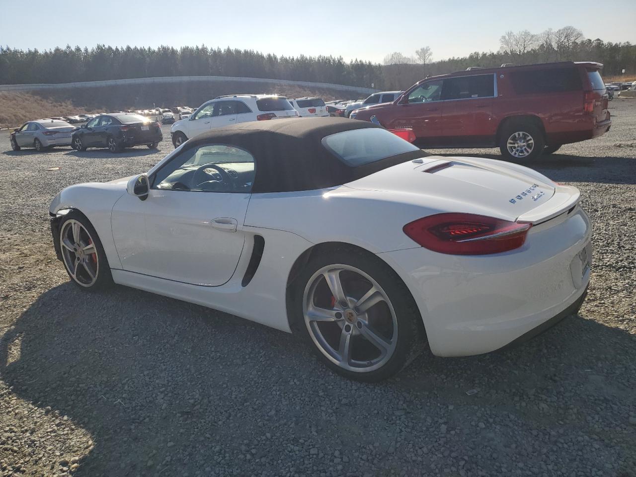 2014 Porsche Boxster S White vin: WP0CB2A84ES140605