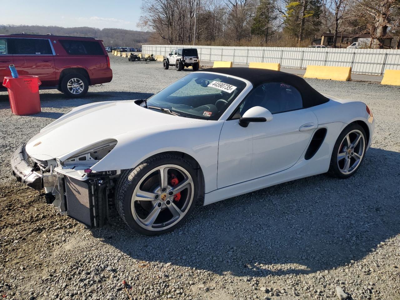 2014 Porsche Boxster S White vin: WP0CB2A84ES140605