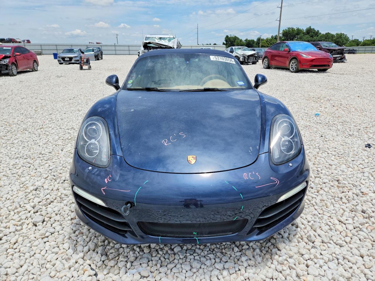 2014 Porsche Boxster S Blue vin: WP0CB2A85EK140113