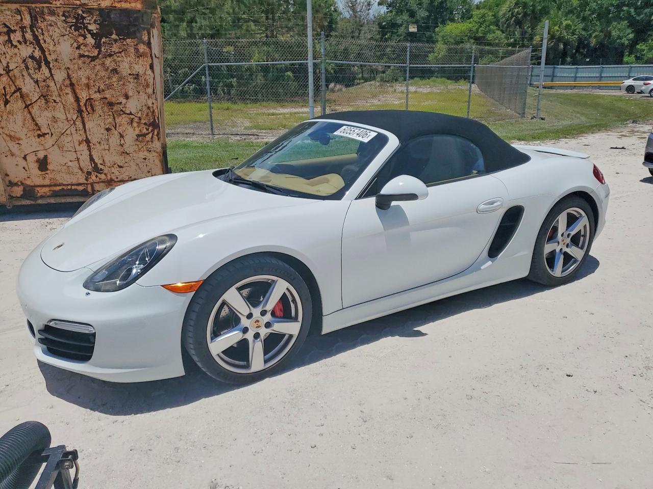 2014 Porsche Boxster S White vin: WP0CB2A86ES140816