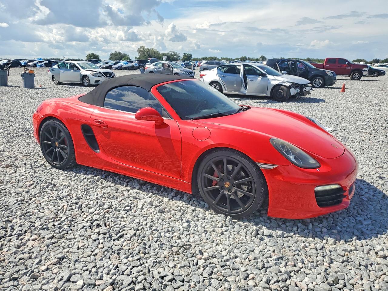 2013 Porsche Boxster S Red vin: WP0CB2A88DS133574