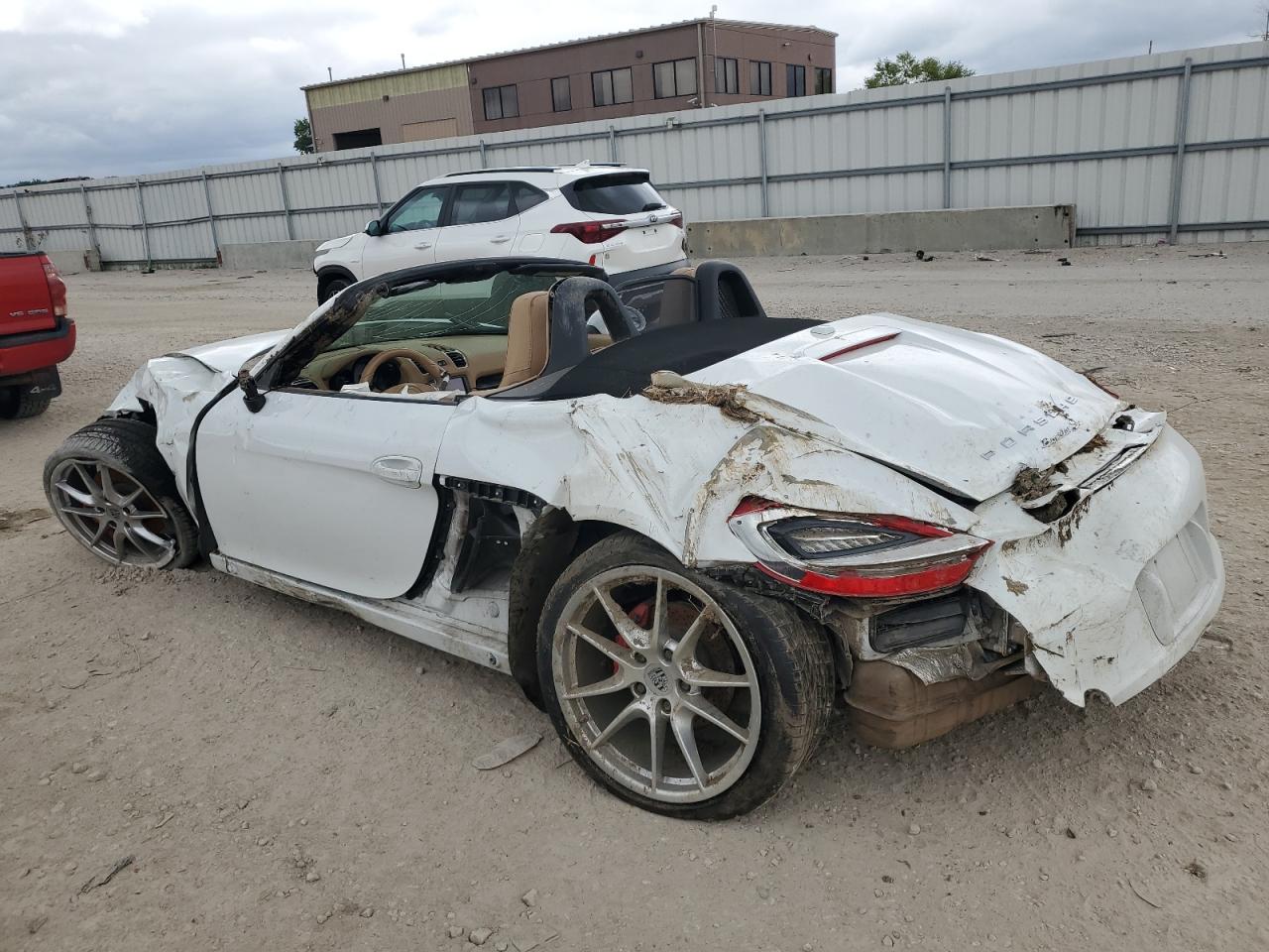 2014 Porsche Boxster S White vin: WP0CB2A88ES141465