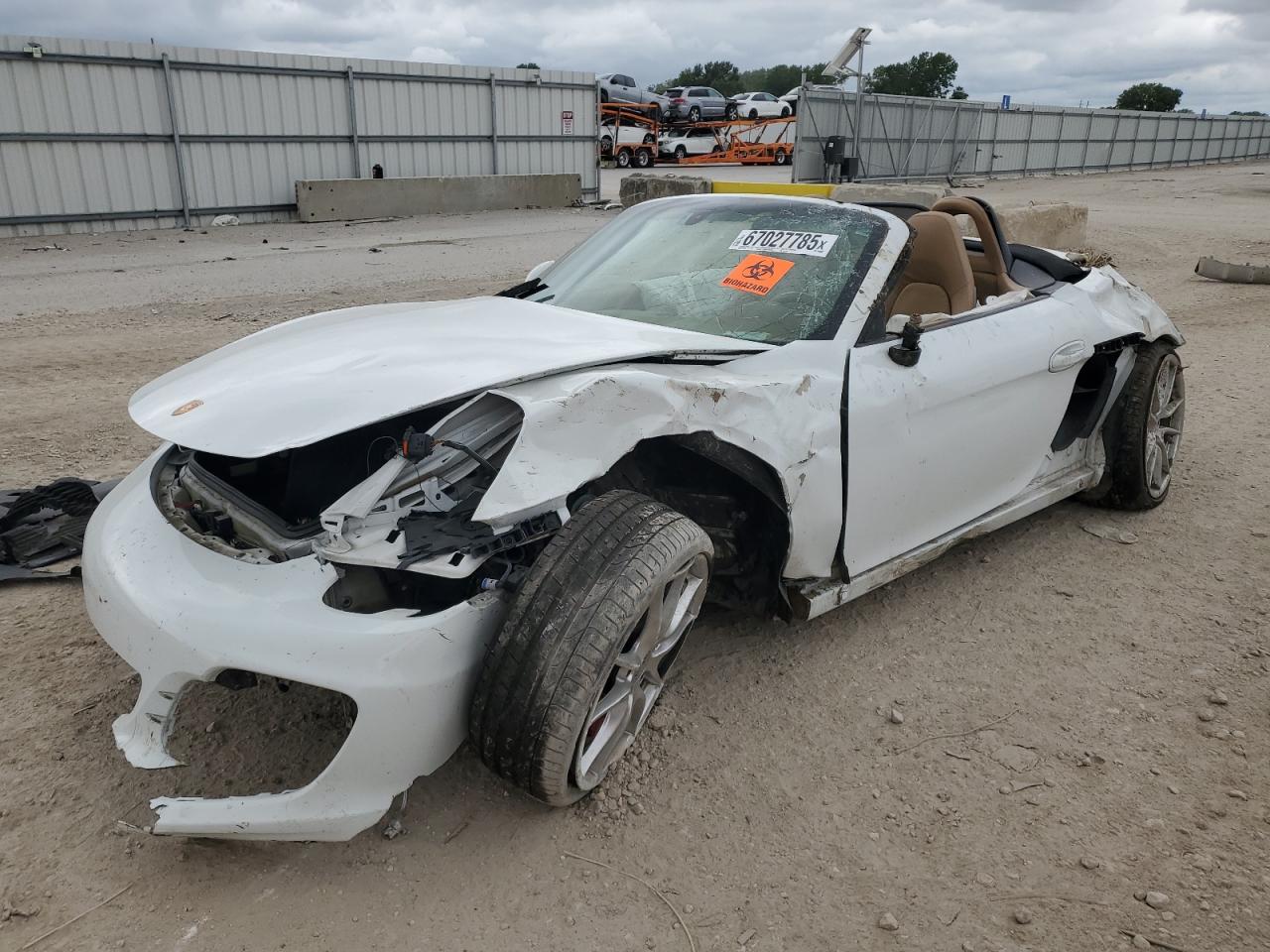 2014 Porsche Boxster S White vin: WP0CB2A88ES141465