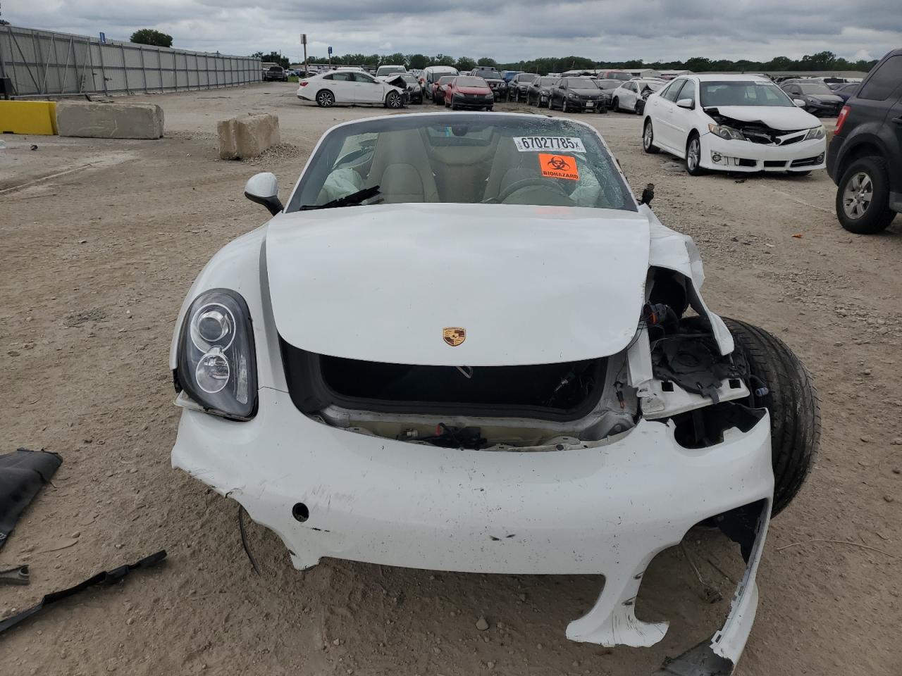 2014 Porsche Boxster S White vin: WP0CB2A88ES141465